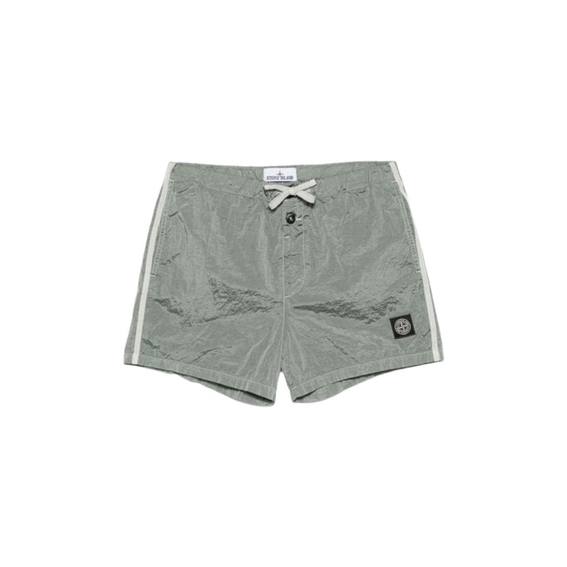K1S15B100006-S0043-V0055 Stone Island B100006 Nylon Metal Econyl Pockets Slim Fit Short Swim Trunks Sage Green - 25SS