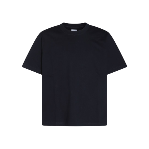 816352V4ZL14624 Bottega Veneta Soft Cotton Jersey Gingham T-Shirt Abyss Multistripes
