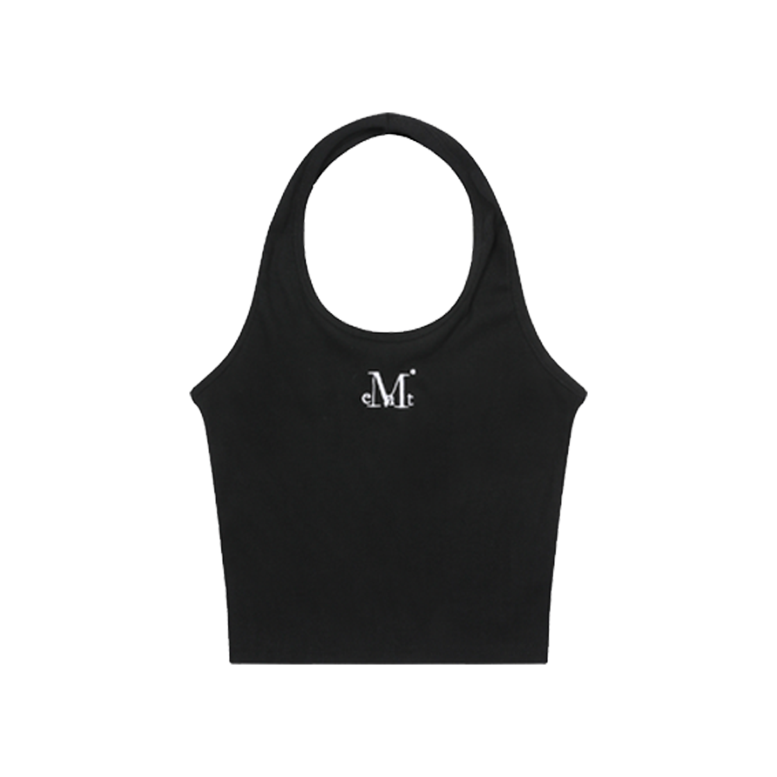 무센트 카프리 홀터넥 슬림 슬리브리스 나시 블랙(MUCENT Cafri Halter Neck Slim Sleeveless Black)