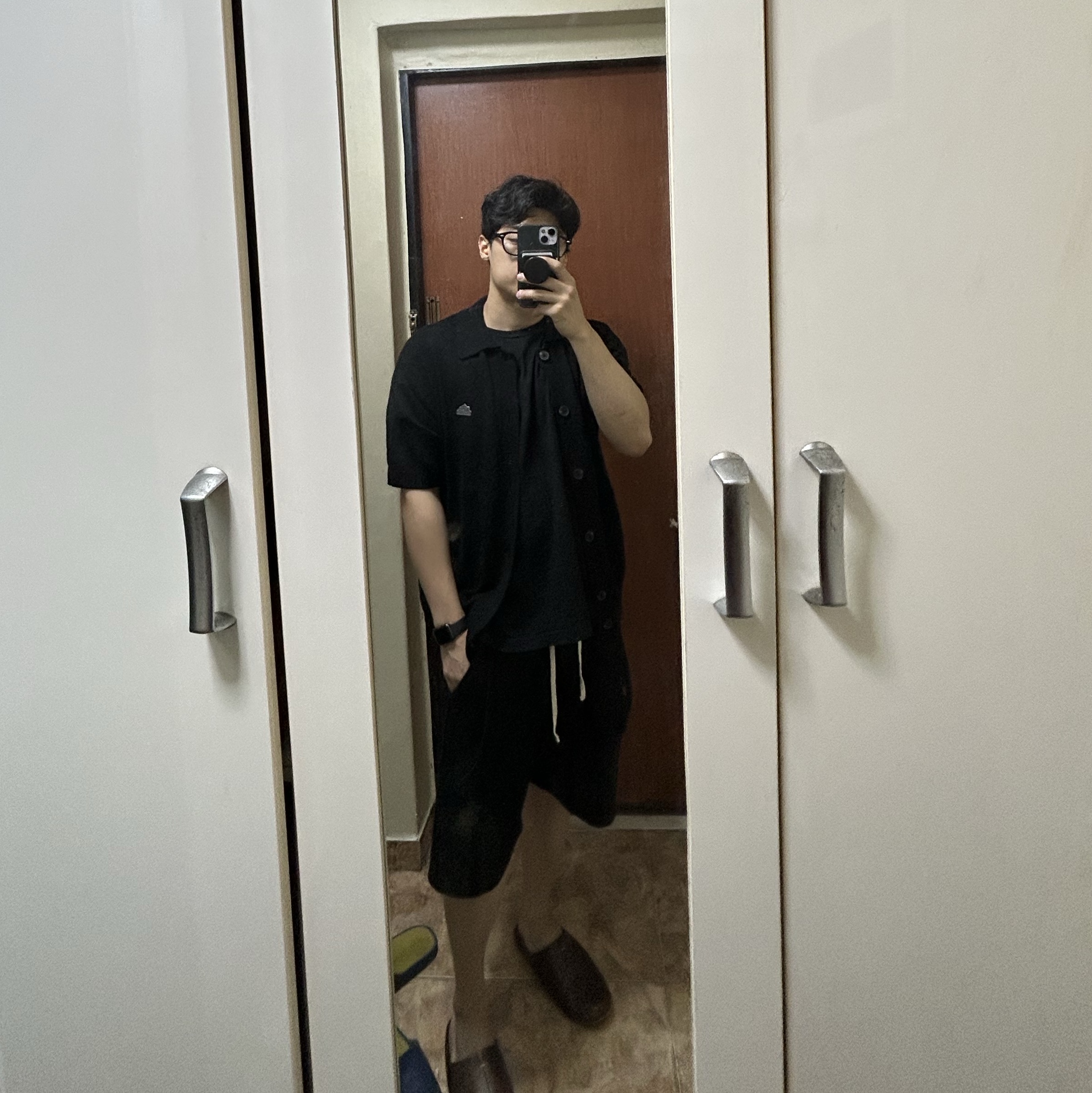 Human Made T-Shirts Black (3 Pack), Knitted Bermuda Traning Half Pants Black 착용 스타일 - 2