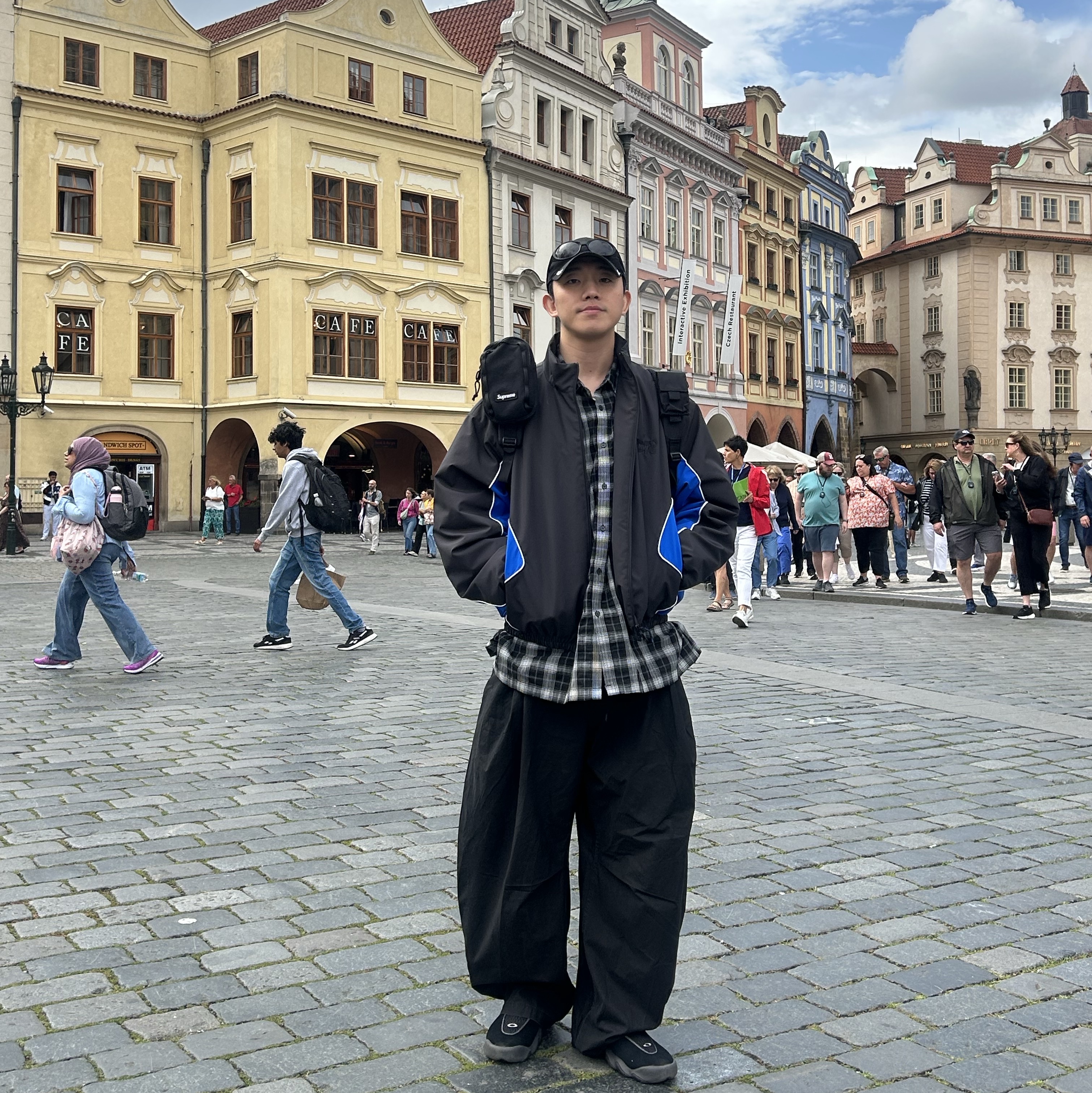 Casio 50th Anniversary Ring Watch CRW-001-1, Oakley Factory Team x Brain Dead Suede Flesh Caviar Mesh Black 착용 스타일 - 2