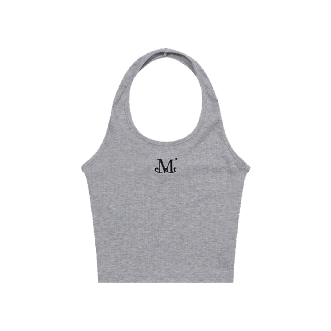 무센트 카프리 홀터넥 슬림 슬리브리스 나시 그레이(MUCENT Cafri Halter Neck Slim Sleeveless Gray) - 1