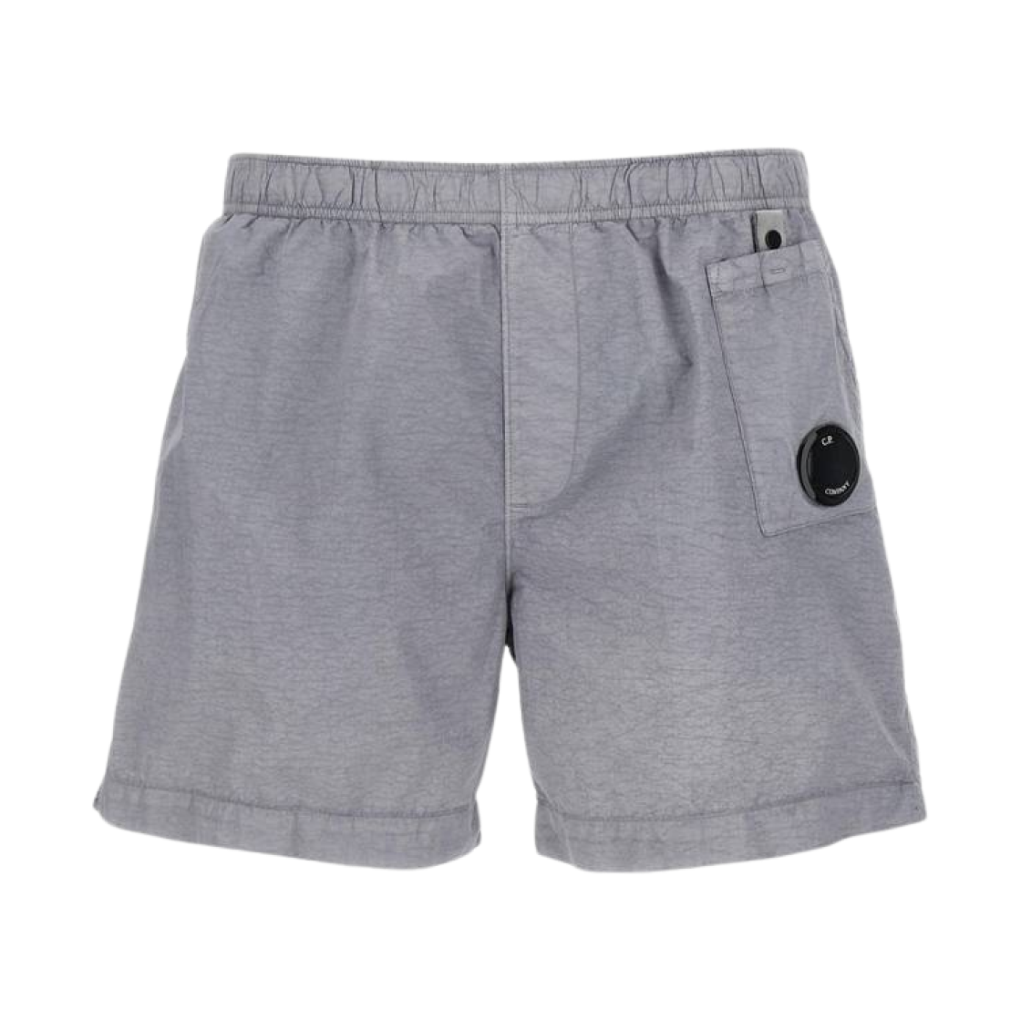 C.P. 컴퍼니 플랫 나일론 렌즈 스윔 쇼츠 라임스톤 그레이 - 25SS(C.P. Company Flatt Nylon Lens Swim Shorts Limestone Grey - 25SS)