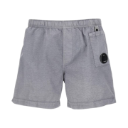 C.P. Company Flatt Nylon Lens Swim Shorts Limestone Grey - 25SS