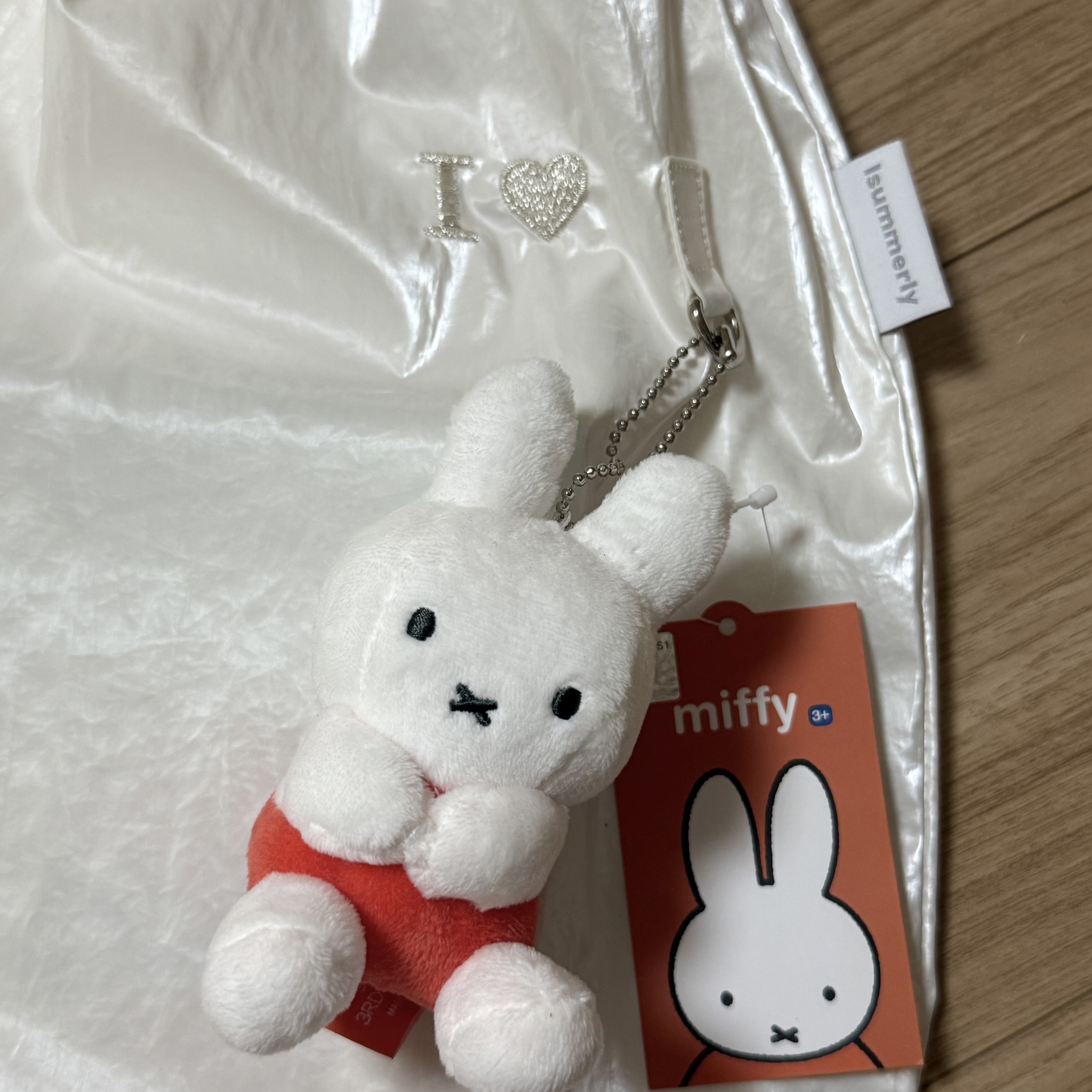 Isummerly Girl String Bag White, Isummerly Love Music Club Ball Cap Gray 착용 스타일 - 3