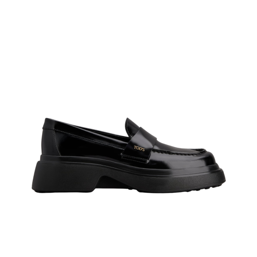 (W) Tod's Loafers in Leather Black