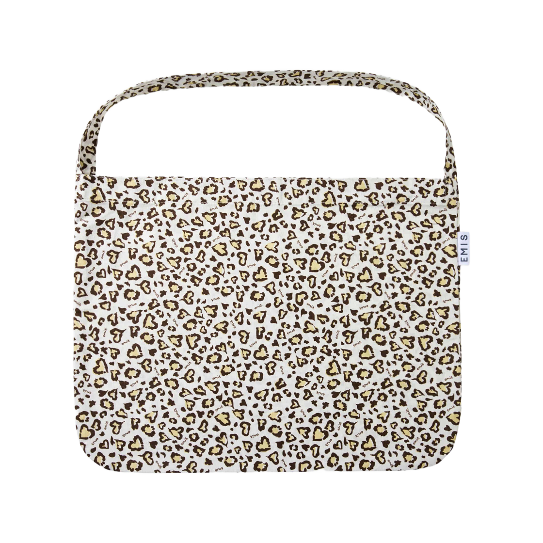 이미스 로고 레오파드 에코백 아이보리(Emis Logo Leopard Eco Bag Ivory)