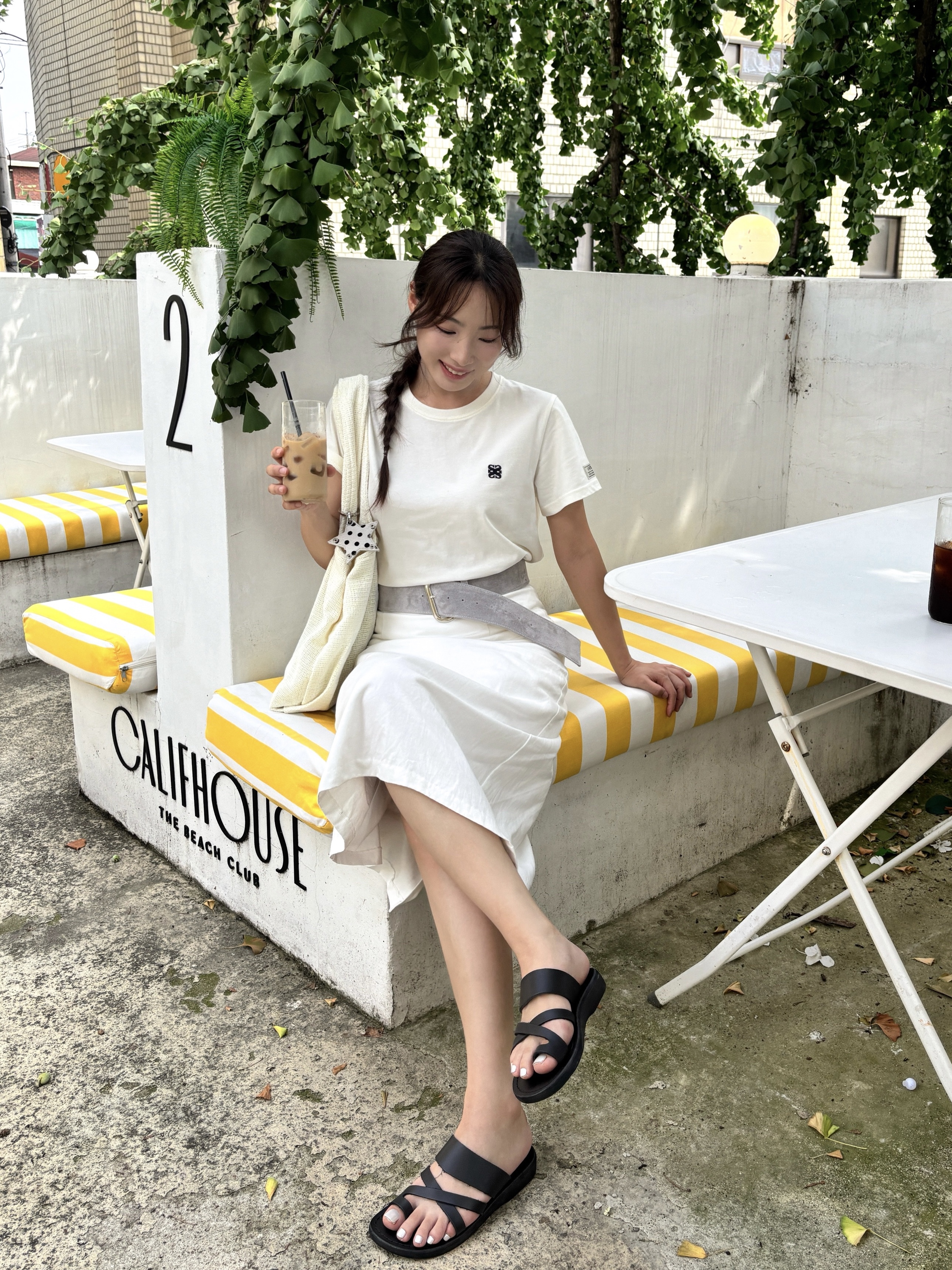 Jerusalem Sandals No.8 The Good Shepherd Black 착용 스타일 - 1