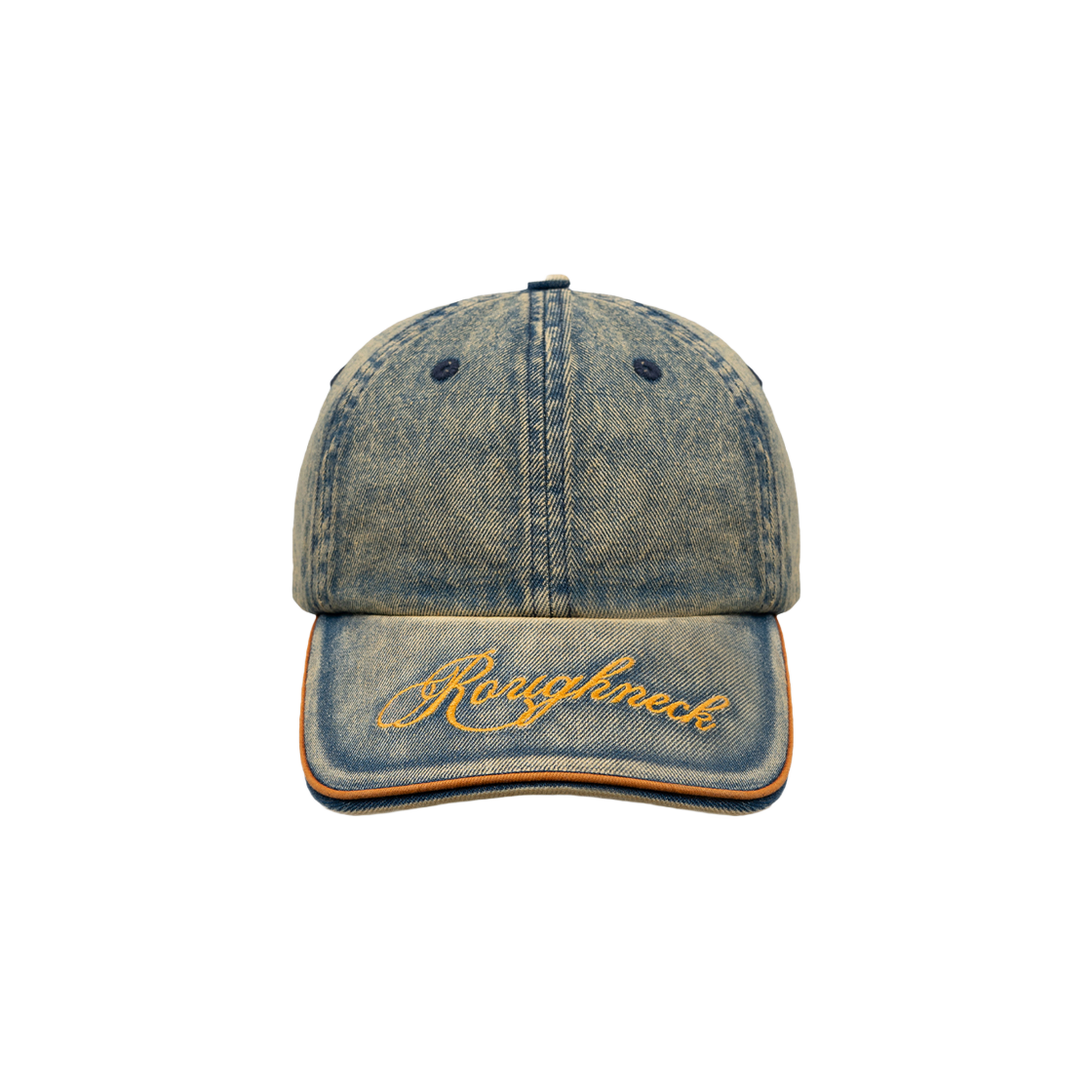 러프넥 워싱 데님 볼캡