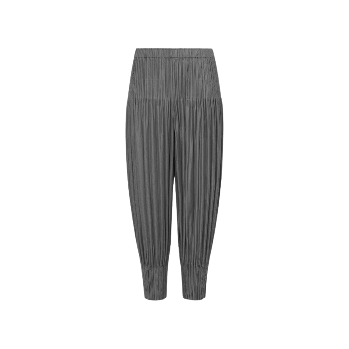 (W) 플리츠 플리즈 이세이 미야케 플러피 베이직 팬츠 그레이((W) Pleats Please Issey Miyake Fluffy Basics Pants Gray)