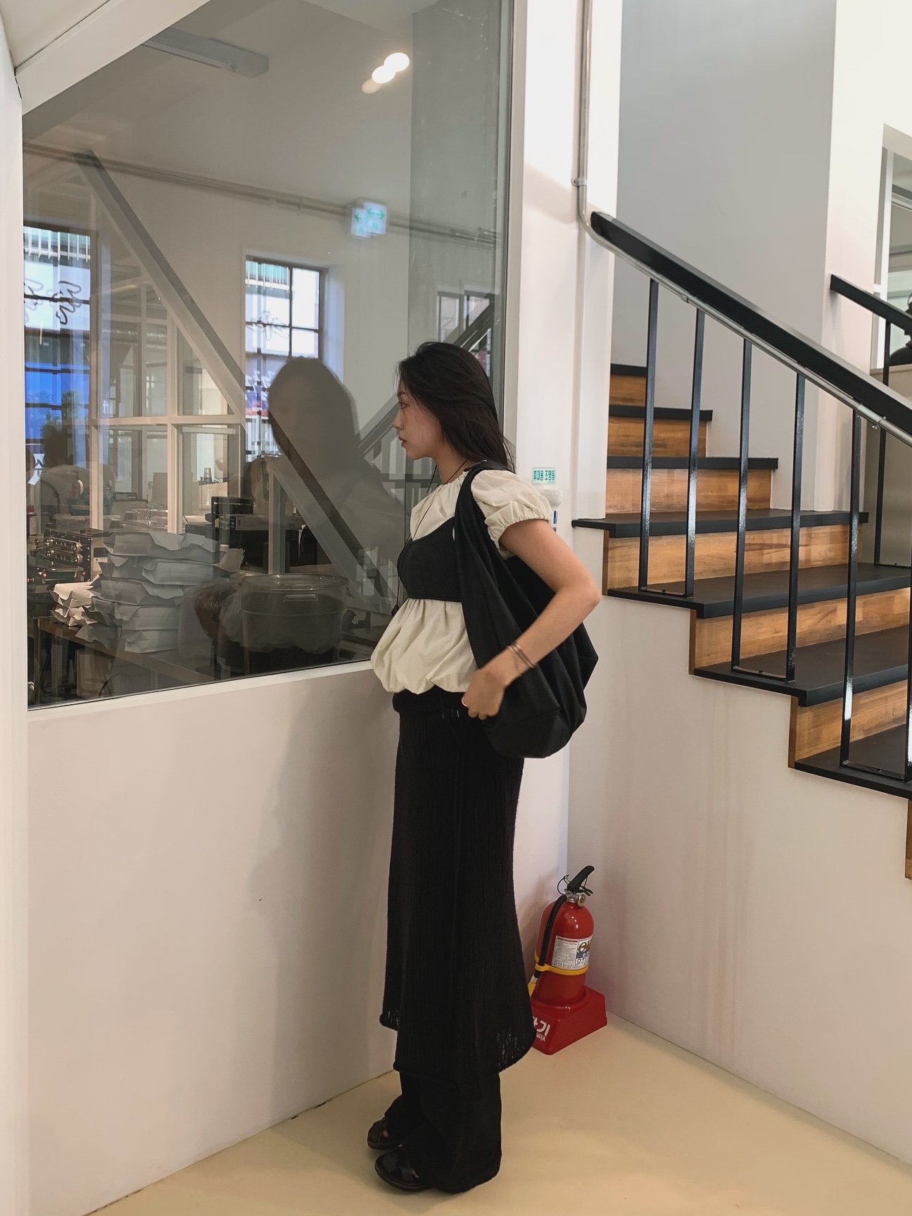 Jerusalem Sandals No.1063 Michael Slide Brown 착용 스타일 - 2