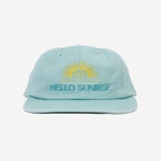 Hello Sunrise Washed Two Tone Logo 6panel Cap Sky Blue