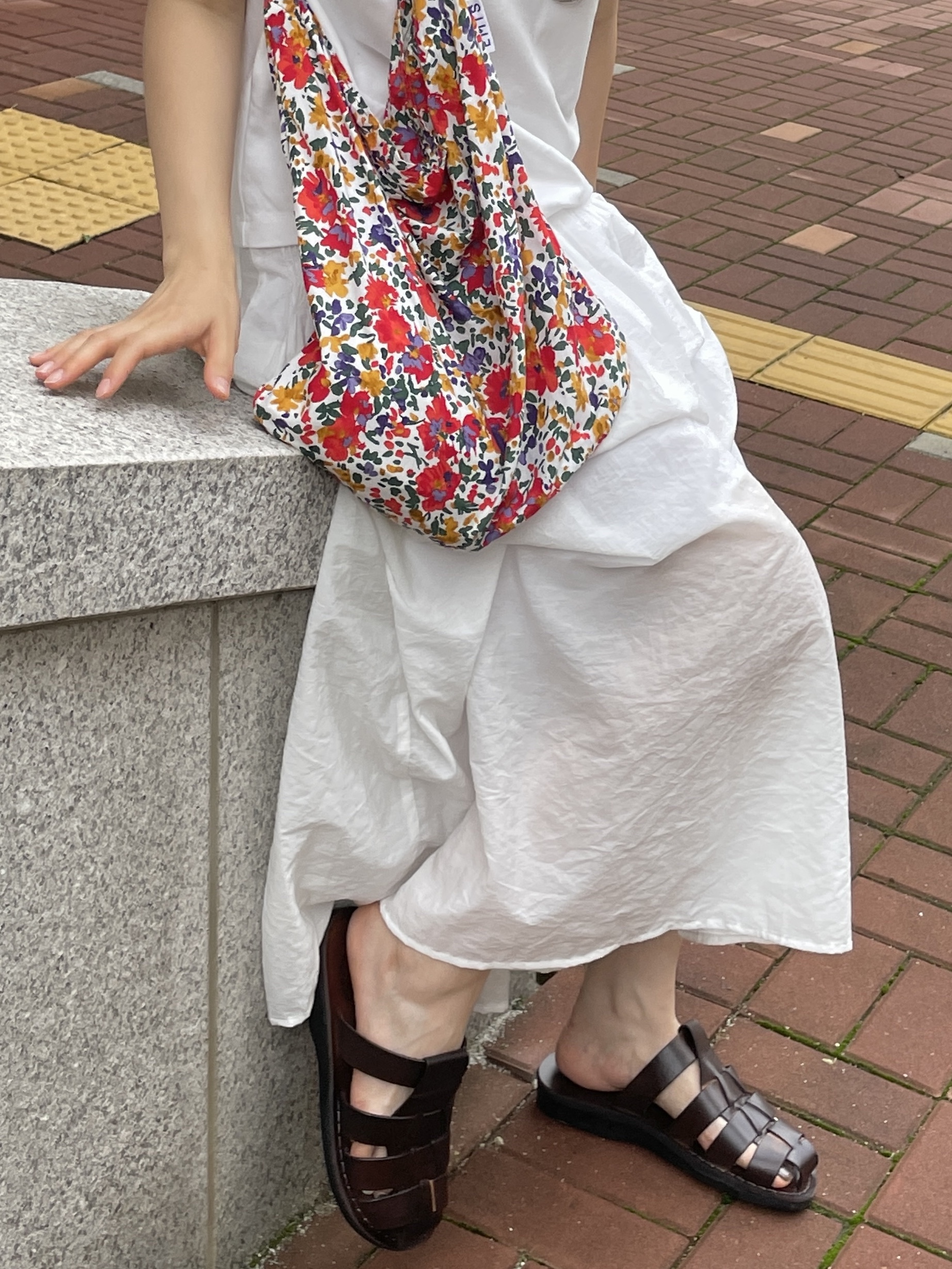 Jerusalem Sandals No.1063 Michael Slide Brown 착용 스타일 - 2