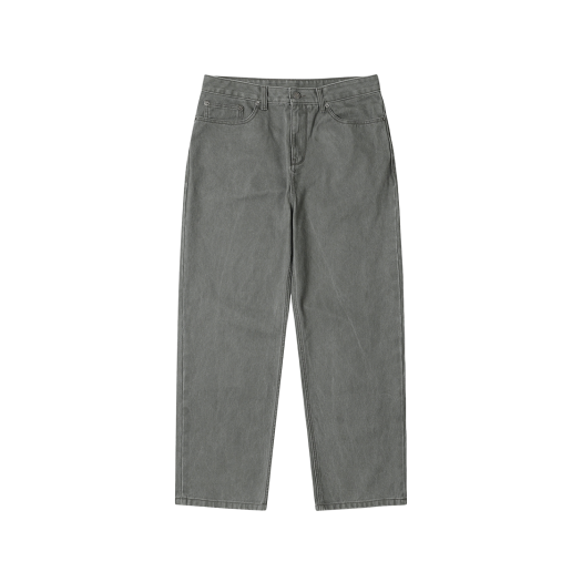 CWPAA25586GRX Customellow Straight Fit Dyed Pants Green