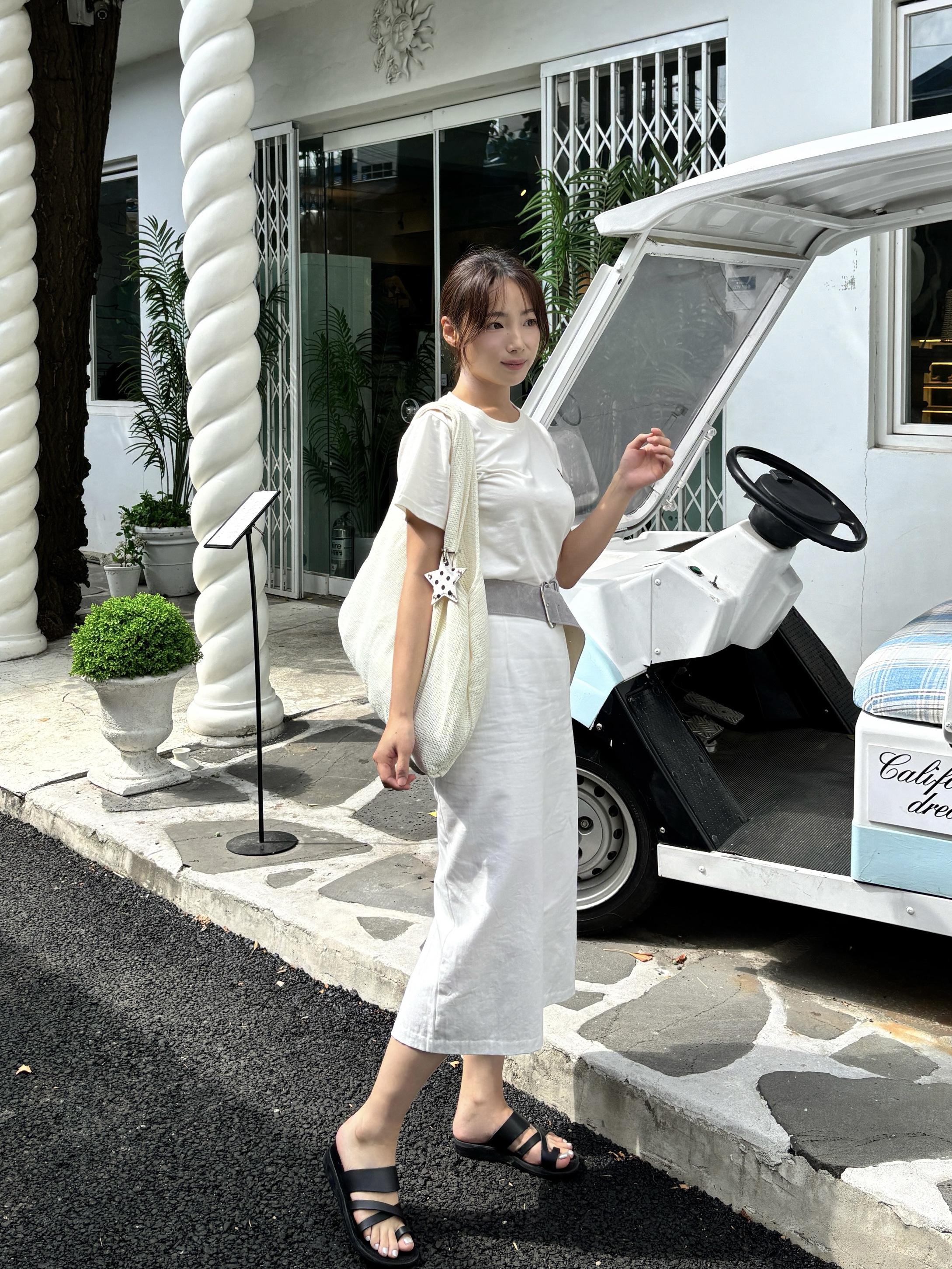 Jerusalem Sandals No.8 The Good Shepherd Black 착용 스타일 - 4