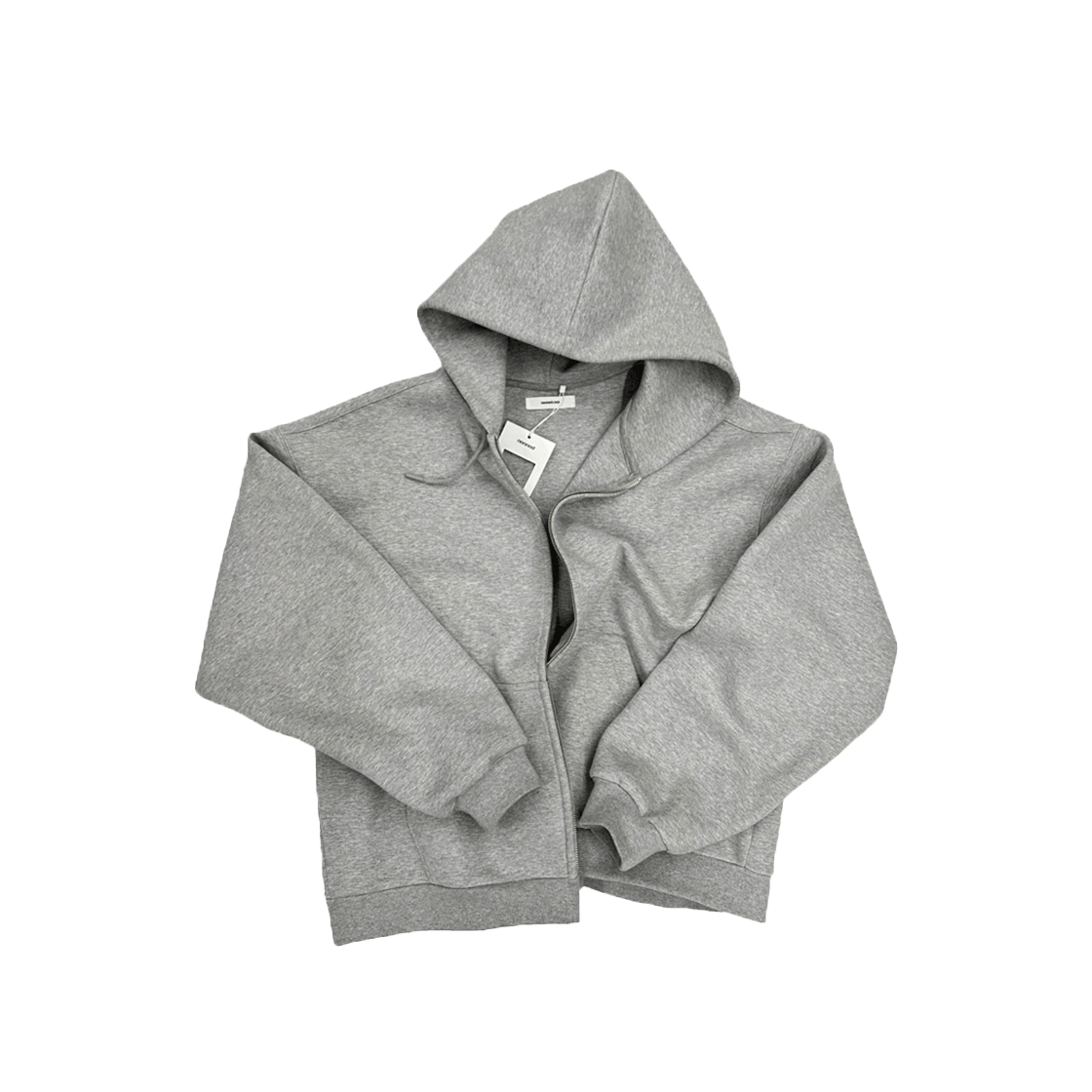 논노드 스쿠바 집 후디 그레이(Nonnod Scuba Zip Hoodie Grey)