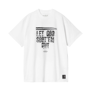 Carhartt WIP x Clipse S/S Let God Sort Em Out T-Shirt White Black