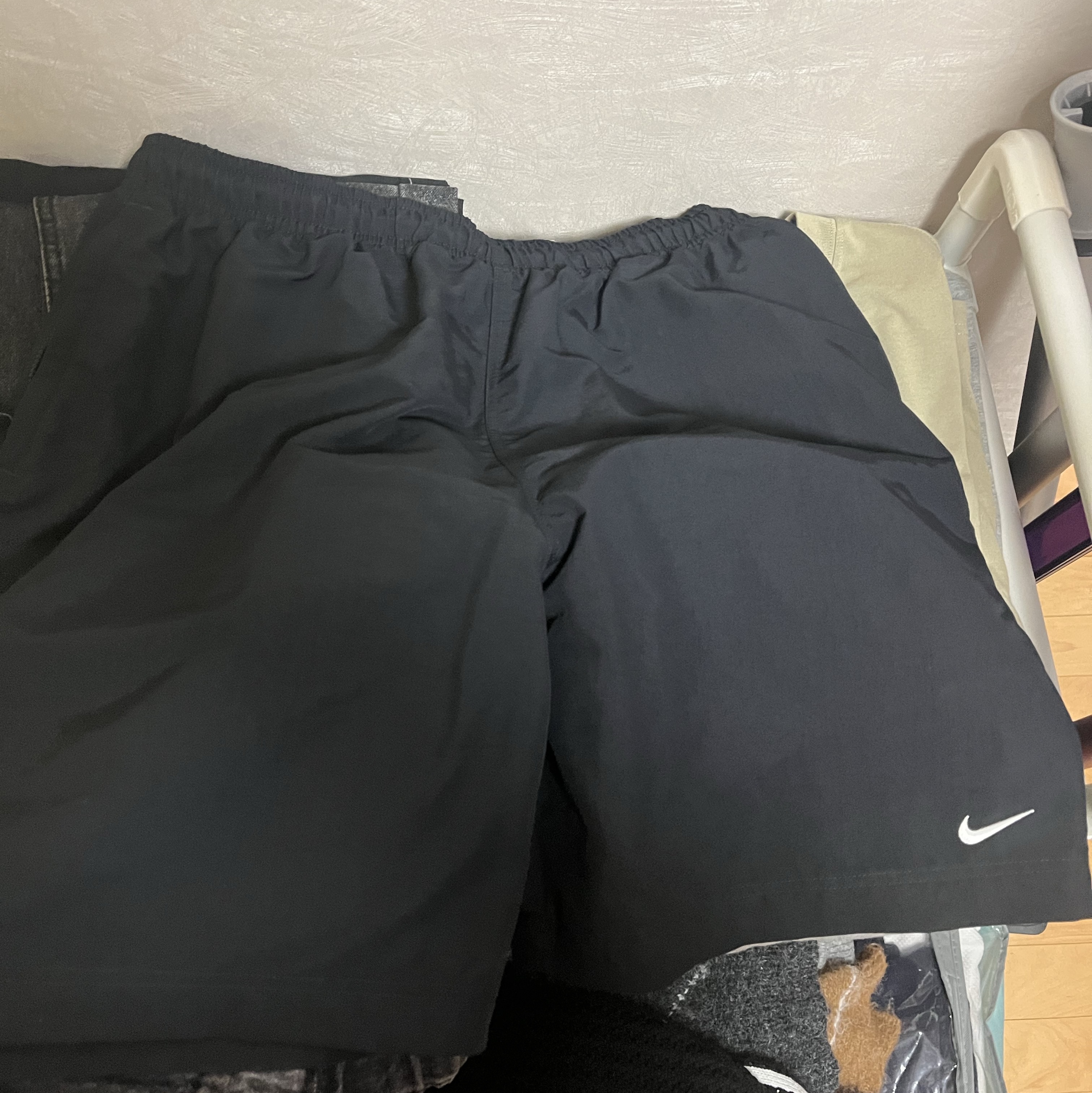 Nike NRG Solo Swoosh Fleece Shorts Black - Asia 착용 스타일