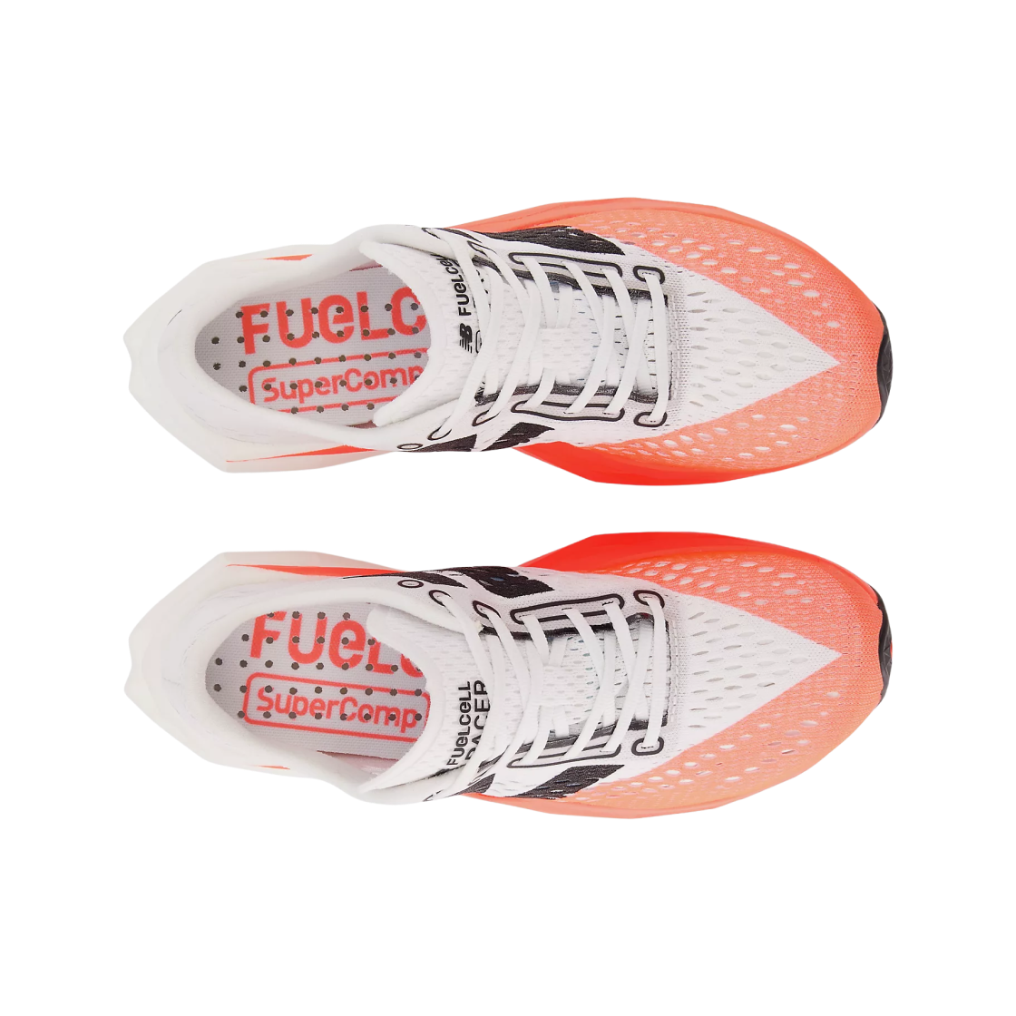 (W) 뉴발란스 퓨어셀 SC 페이서 v2 얼젠트 레드 화이트 - B 스탠다드((W) New Balance Fuelcell SC Pacer v2 Urgent Red White - B Standard) - 2