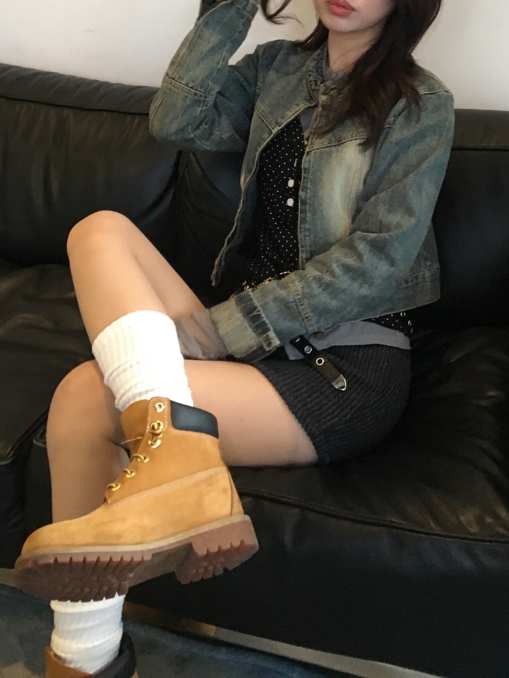 Timberland Premium 6 inch Waterproof Boot Wheat Nubuck - Wide 착용 스타일