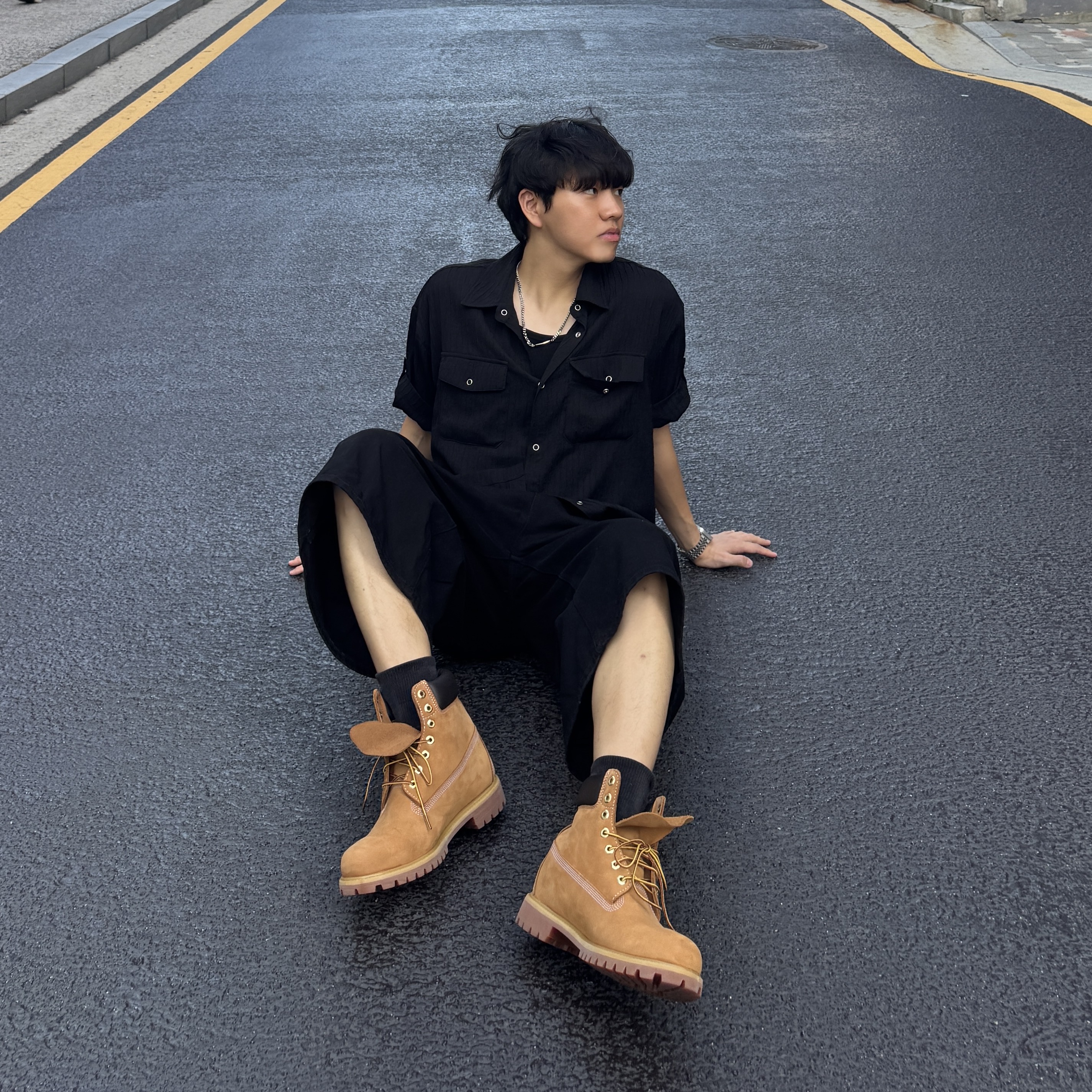 Timberland Premium 6 inch Waterproof Boot Wheat Nubuck - Wide 착용 스타일 - 2