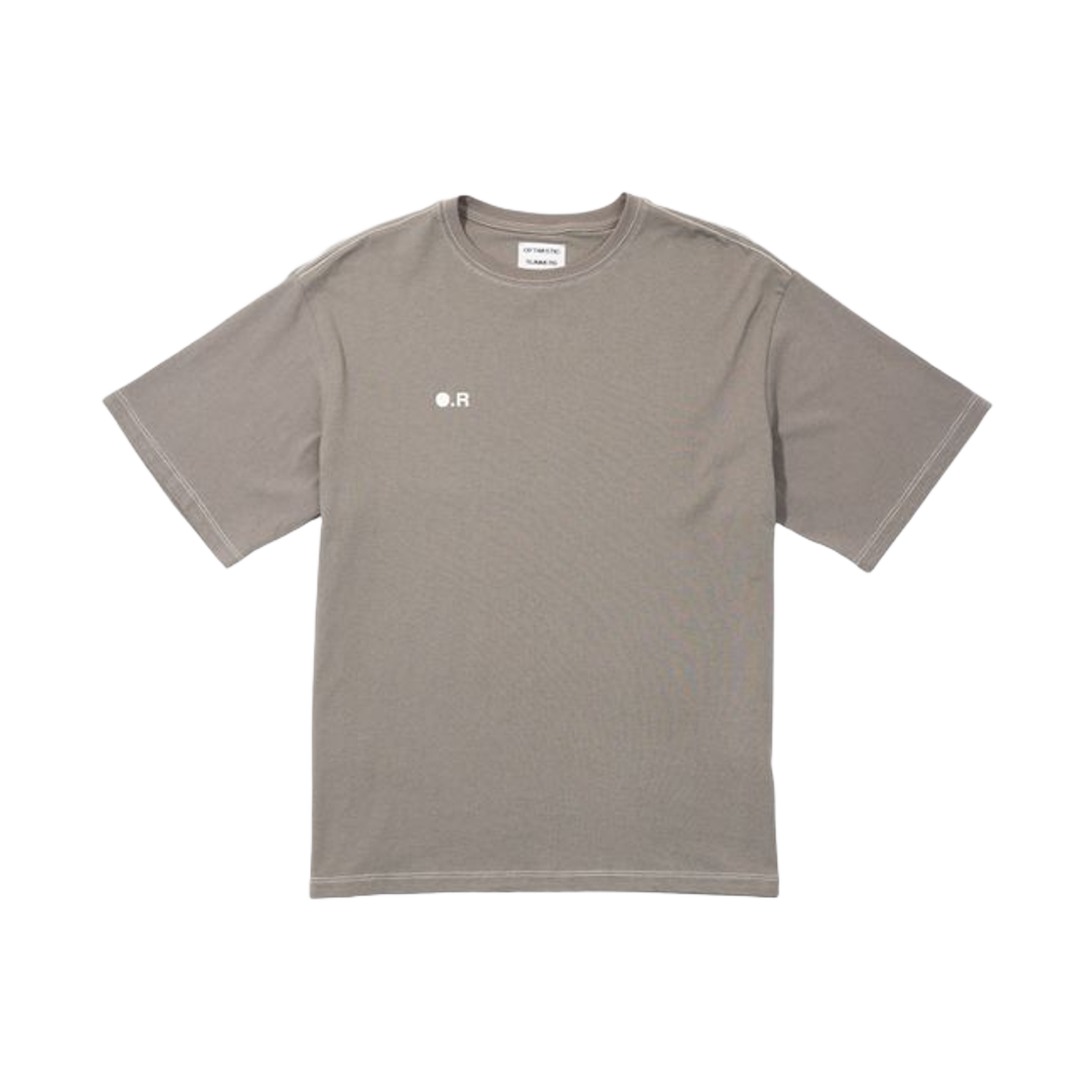 - Optimistic Runners Cotton T-Shirt Asphalt Grey