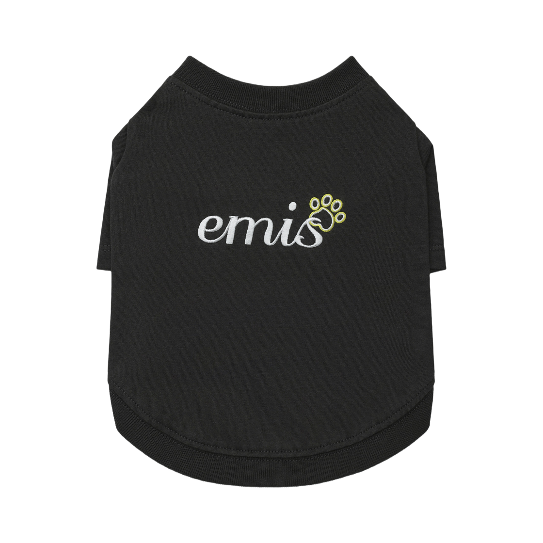 이미스 펫 레터링 로고 티셔츠 차콜(Emis Pet Lettering Logo T-Shirt Charcoal)