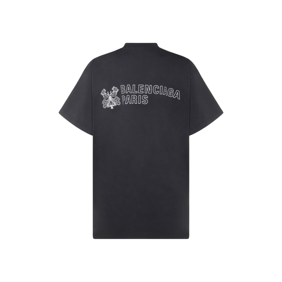 발렌시아가 로고 프린트 티셔츠 블랙(Balenciaga Logo Print T-Shirt Black) - 2