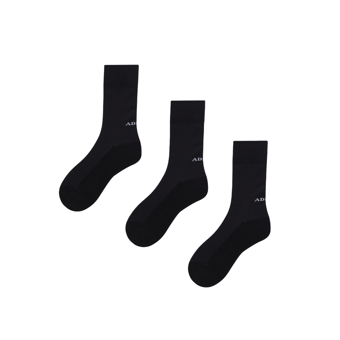 아데바 양말 블랙 3팩(ADEVA Socks Black 3 Pack)