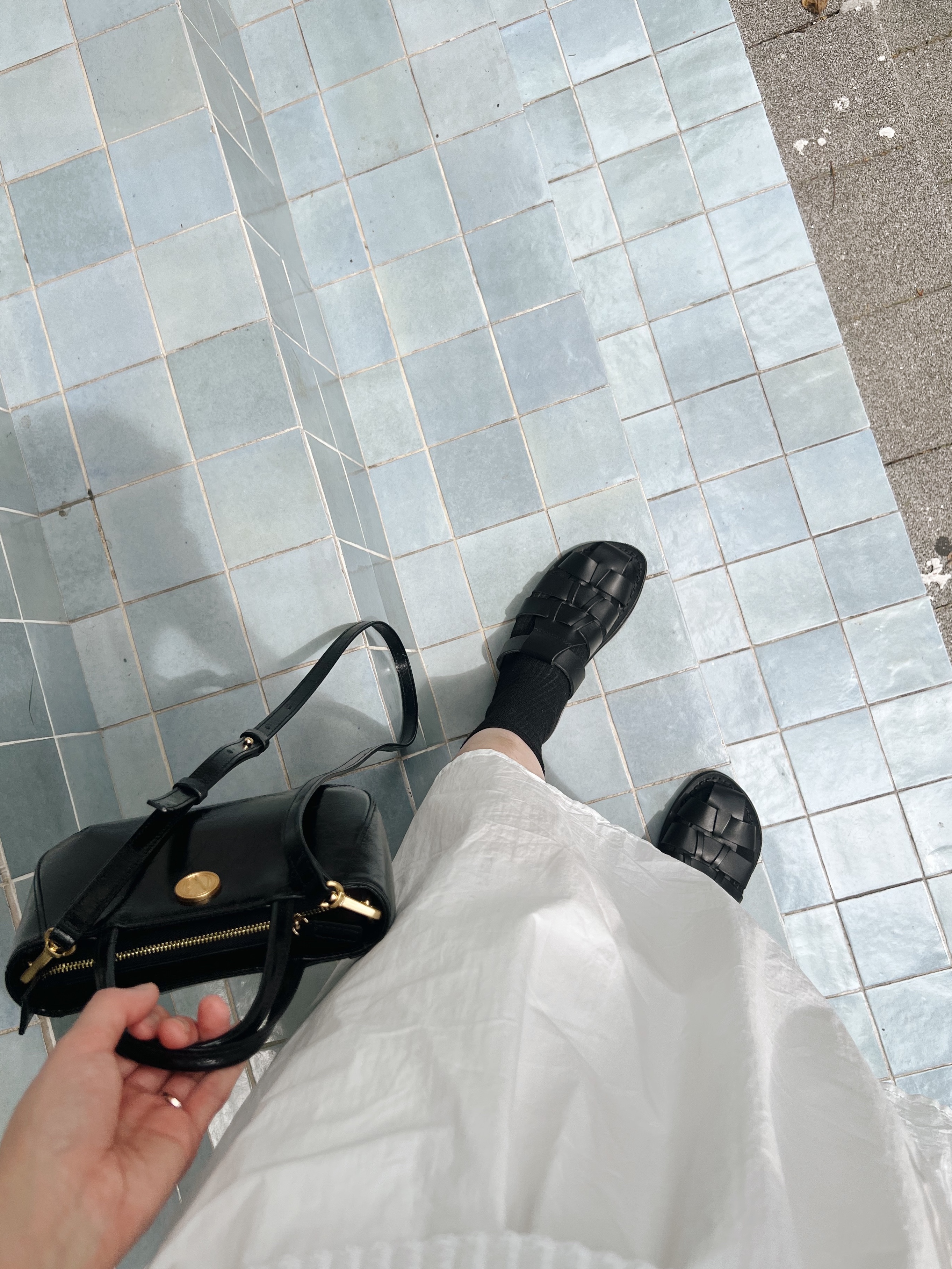 Jerusalem Sandals No.1063 Michael Slide Black 착용 스타일 - 3