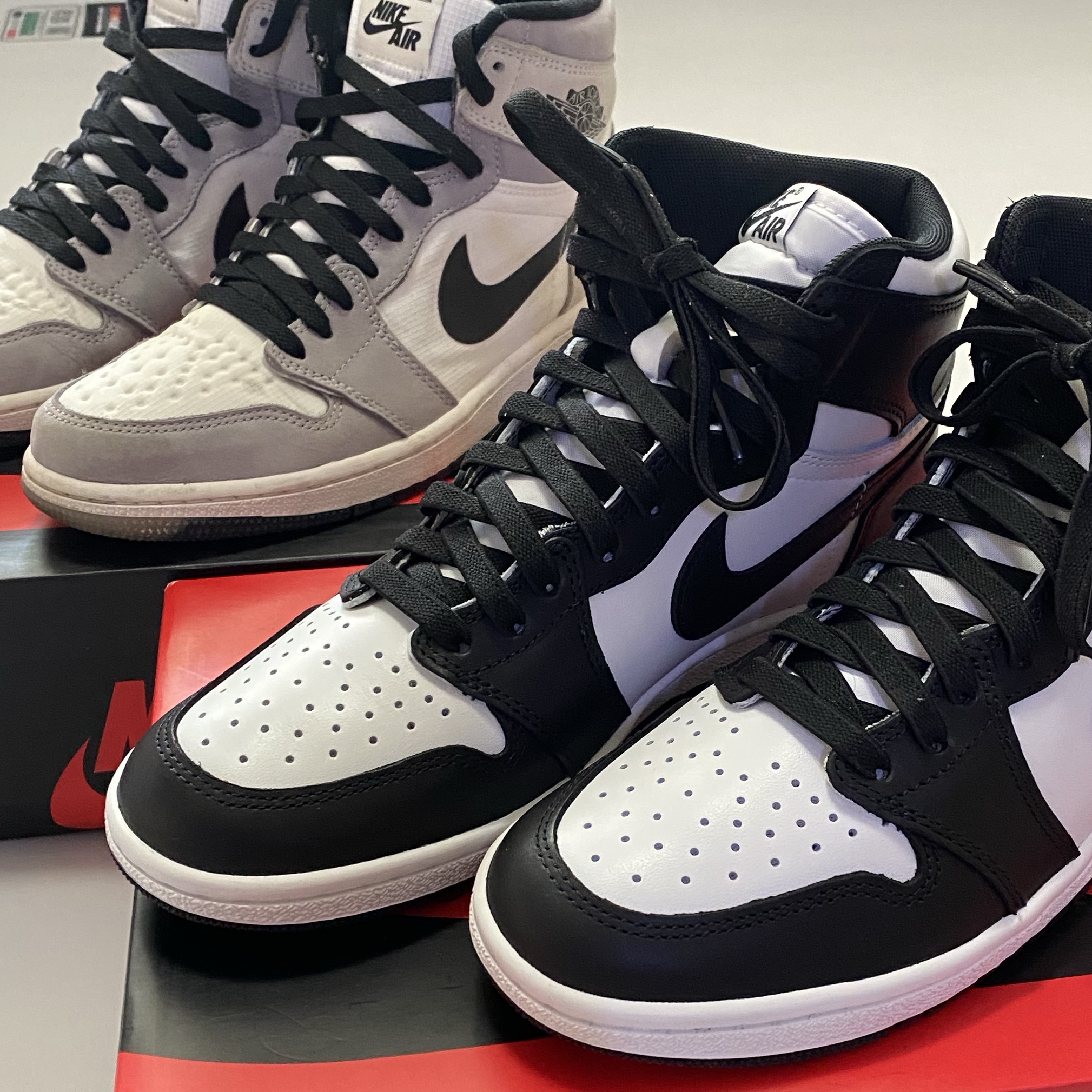 Jordan 1 Element Gore-Tex Sail, Jordan 1 High 85 Black White 착용 스타일