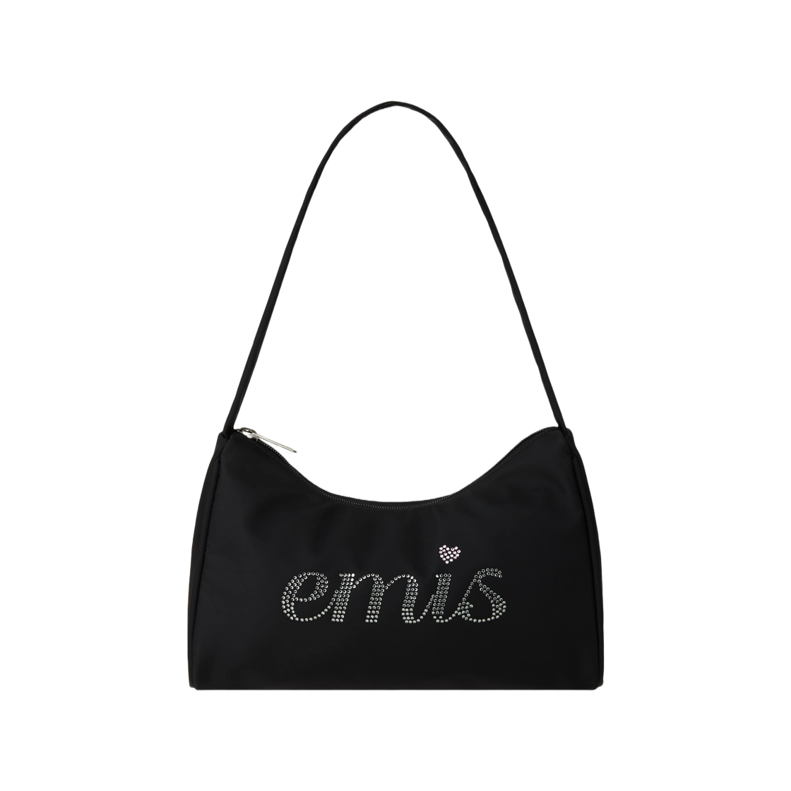 이미스 라인스톤 호보백 블랙(Emis Rhinestone Hobo Bag Black)