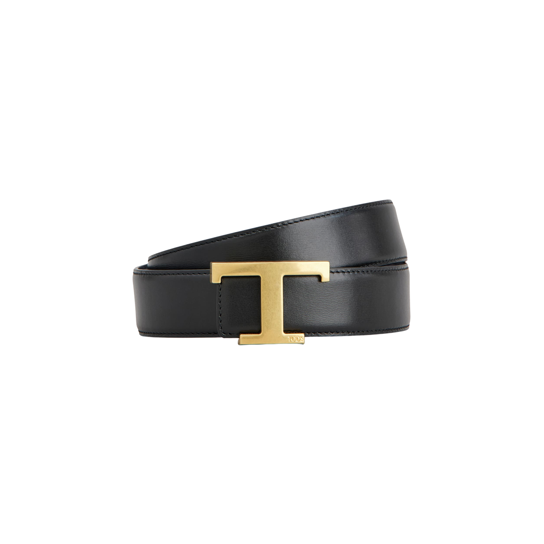 XCMCQR55100CPE114X Tod's T Timeless Reversible Belt in Leather Blue Black
