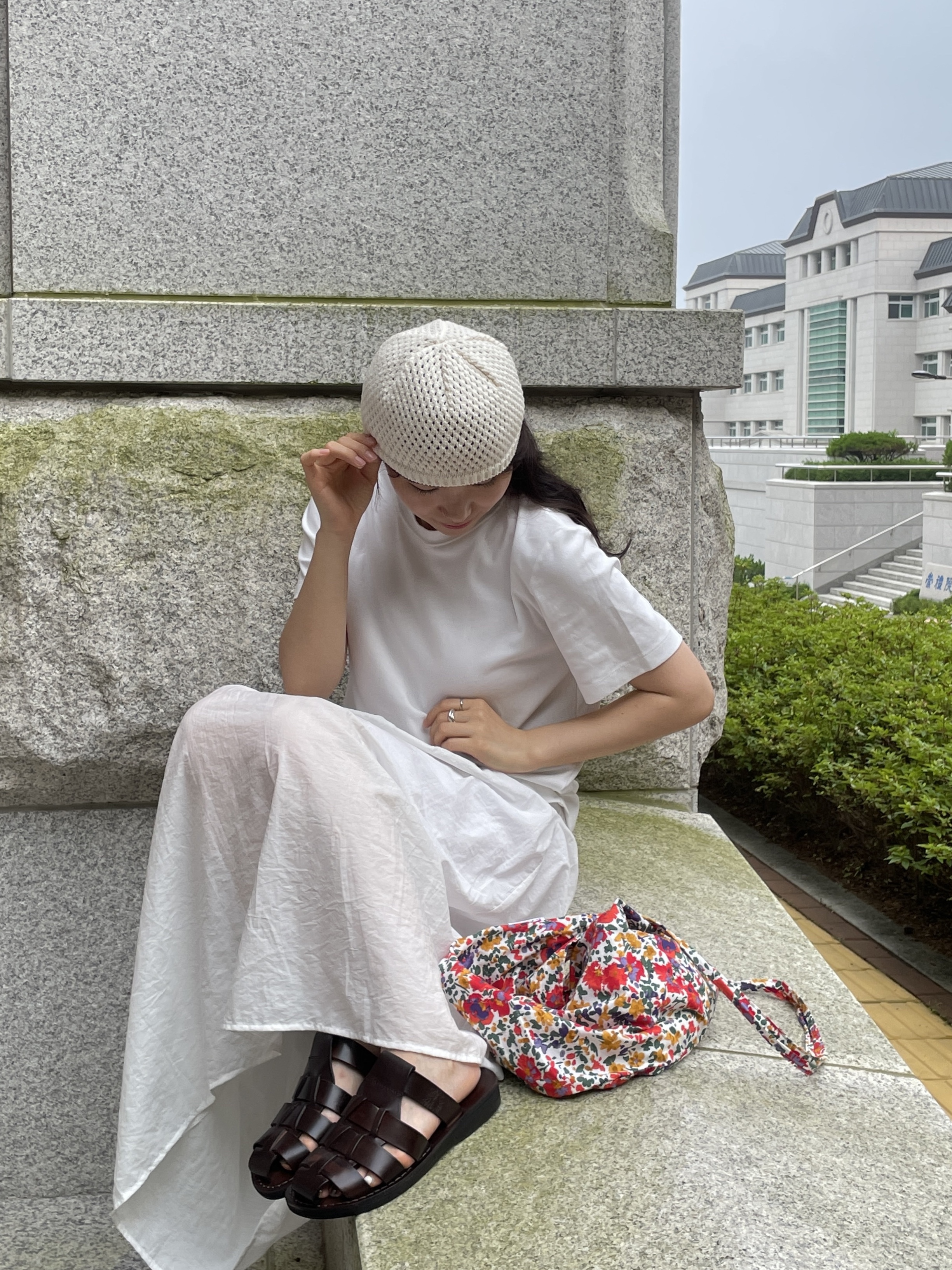 Jerusalem Sandals No.1063 Michael Slide Brown 착용 스타일 - 4