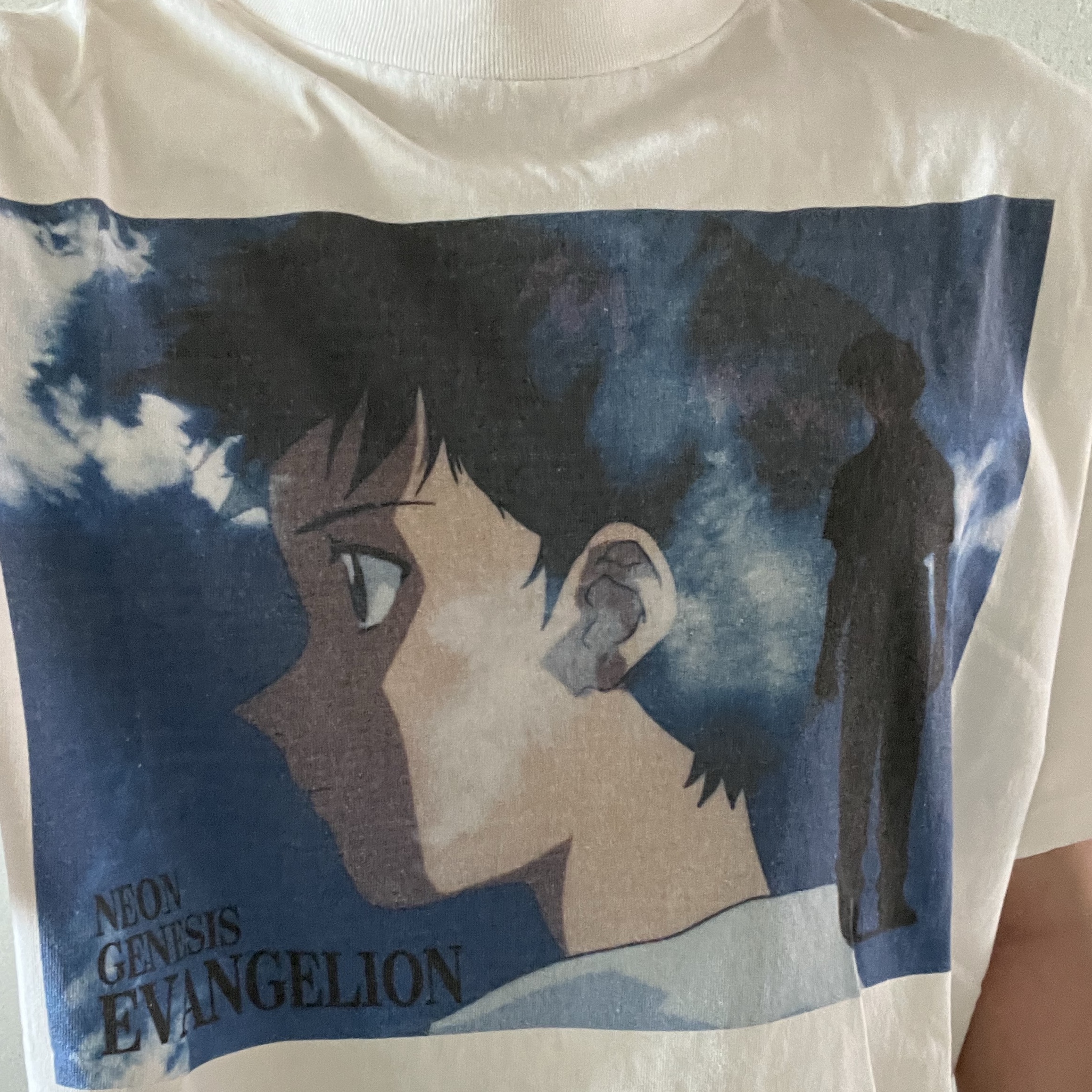 Saint Mxxxxxx x Evangelion Shinji S/S T-Shirt White 착용 스타일