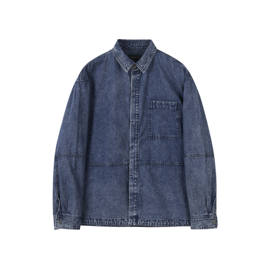 CWSAW25201BUX Customellow Line Denim Shirt Blue