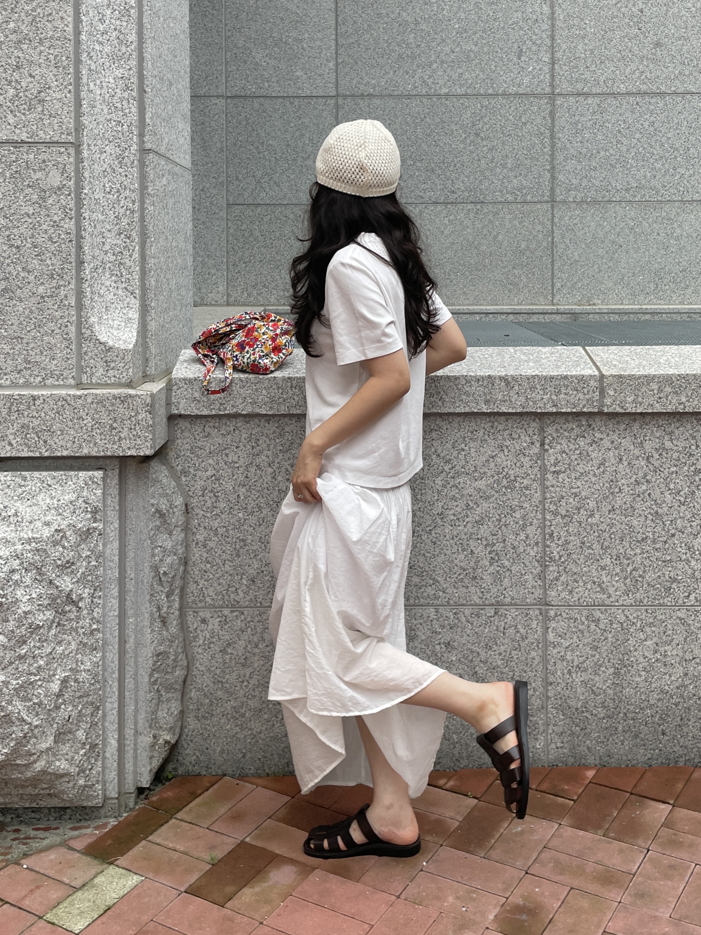 Jerusalem Sandals No.1063 Michael Slide Brown 착용 스타일 - 5