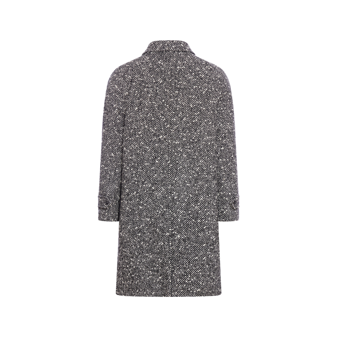셀린느 울 트위드 캠든 맥 코트 느와르 아이보리(Celine Camden Mac Coat In Wool Tweed Noir Ivory) - 2