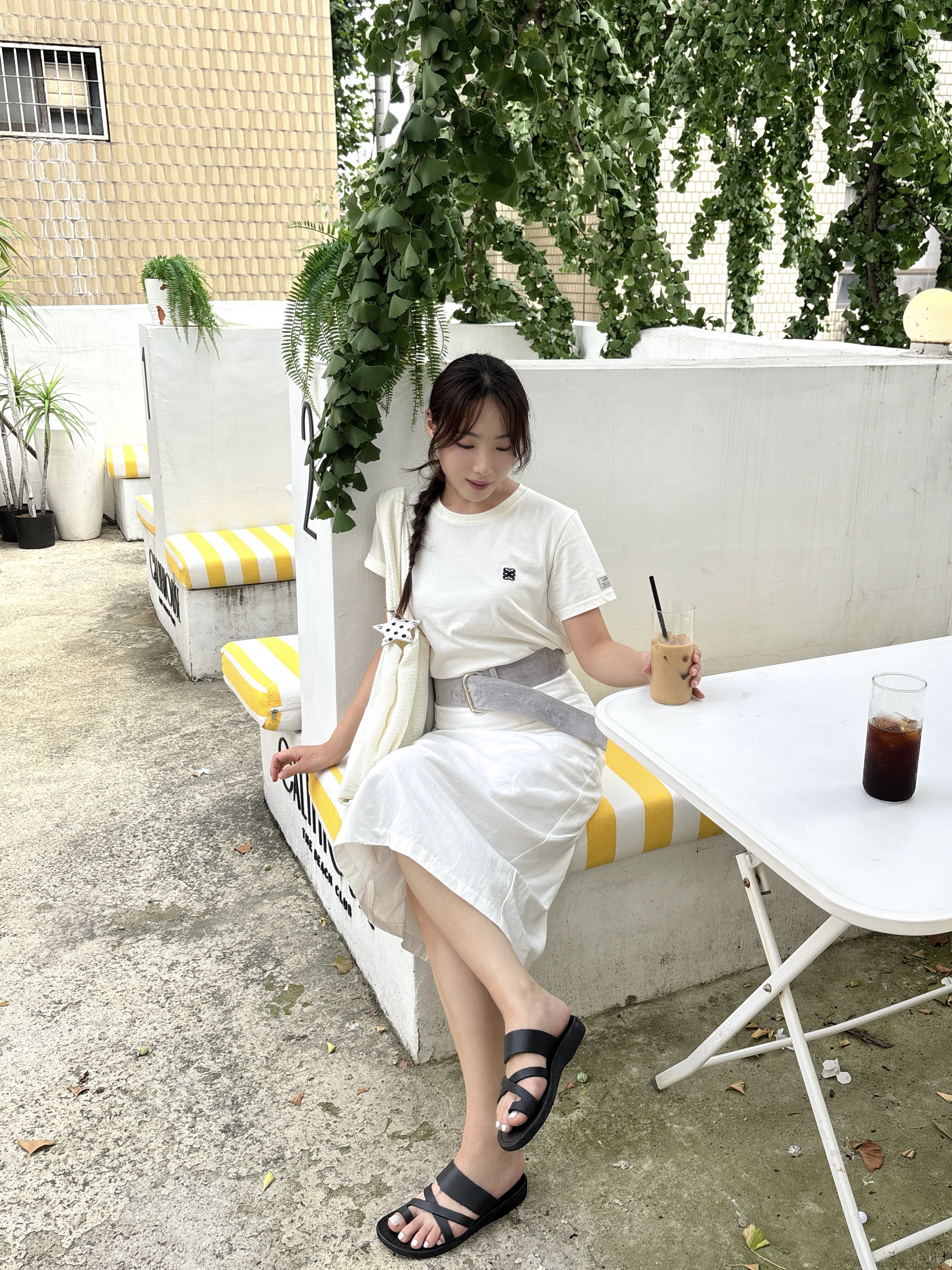 Jerusalem Sandals No.8 The Good Shepherd Black 착용 스타일 - 3