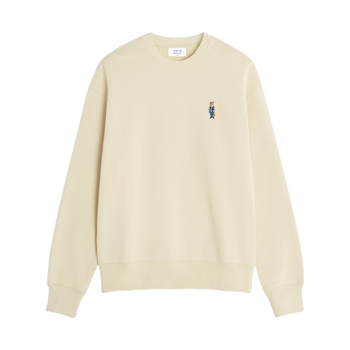 메종 키츠네 드레스드 폭스 컴포트 스웨트셔츠 탄 베이지(Maison Kitsune Dressed Fox Comfort Sweatshirt Tan Beige) - 1