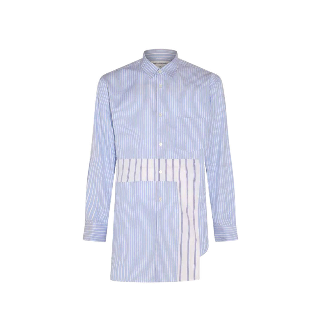 꼼데가르송 셔츠 스트라이프 매칭 셔츠 라이트 블루(Comme des Garcons Shirt Stripe Matching Shirt Light Blue)