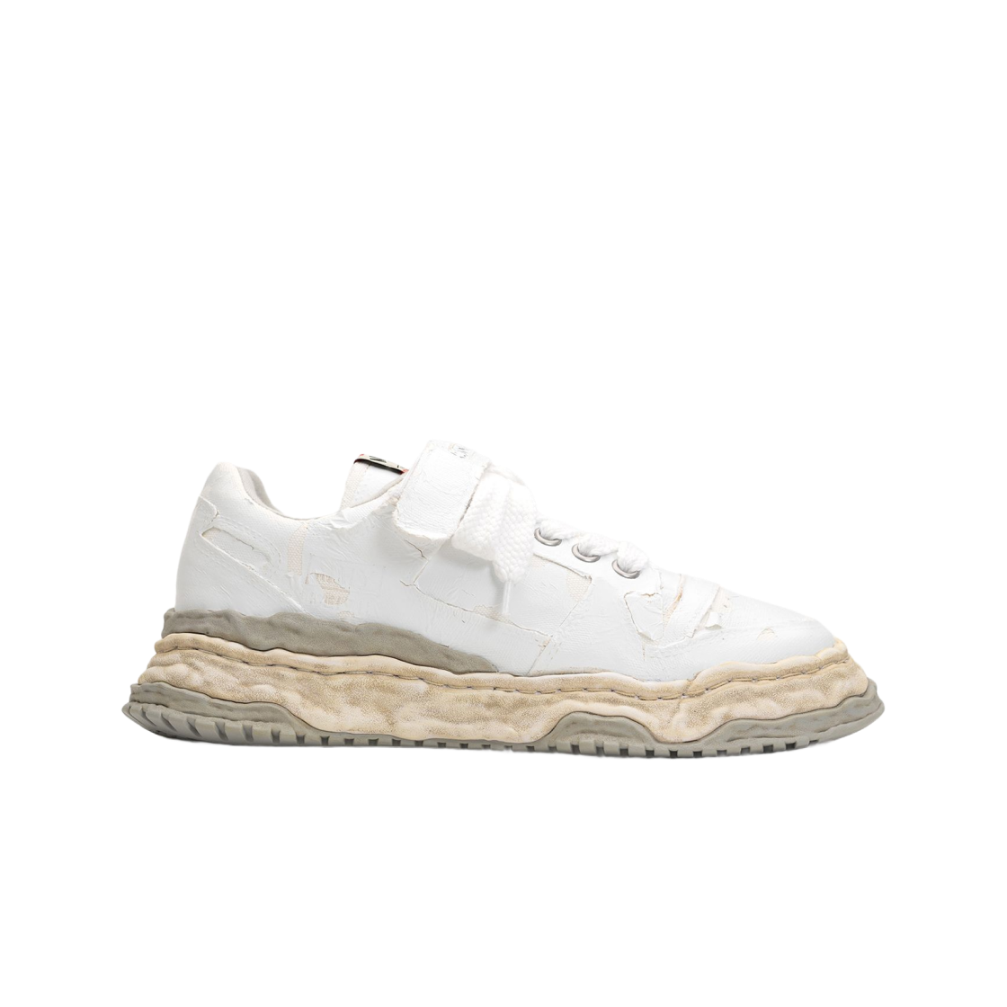 메종 미하라 야스히로 키스 OG 솔 필름 어태치드 캔버스 로우탑 스니커즈 화이트(Maison Mihara Yasuhiro Keith OG Sole Film Attached Canvas Low-Top Sneakers White) - 1