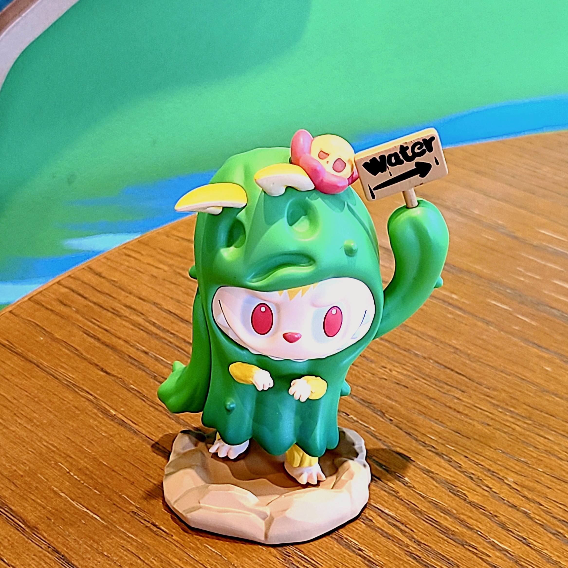 Pop Mart Labubu Almost Hidden Series Cactus (Opened Case) 착용 스타일 - 3