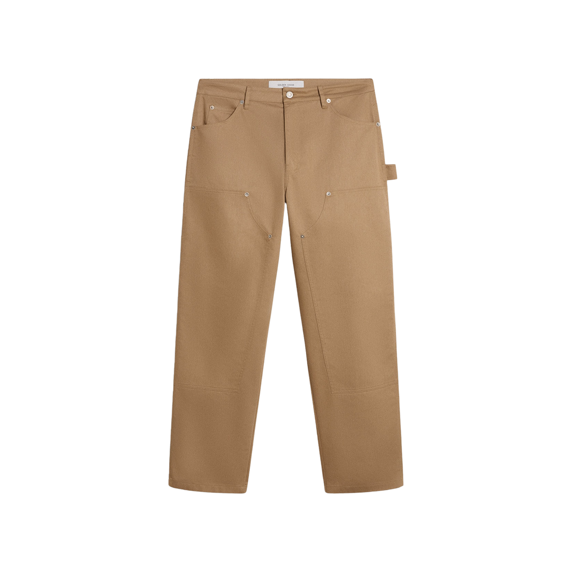 GMP01942-P001558-15369 Golden Goose Journey Collection Patch Pants Beige