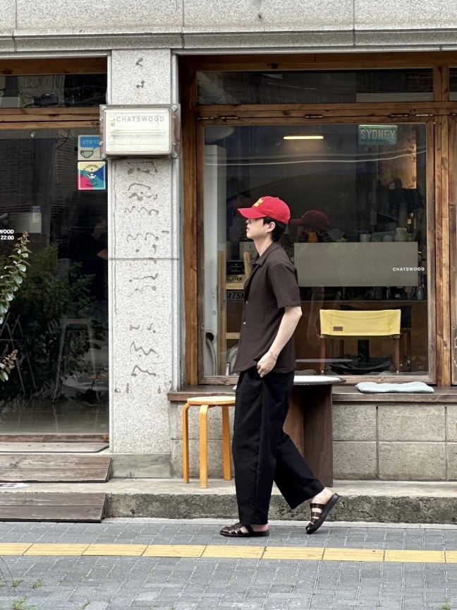 Jerusalem Sandals No.1063 Michael Slide Brown 착용 스타일 - 5