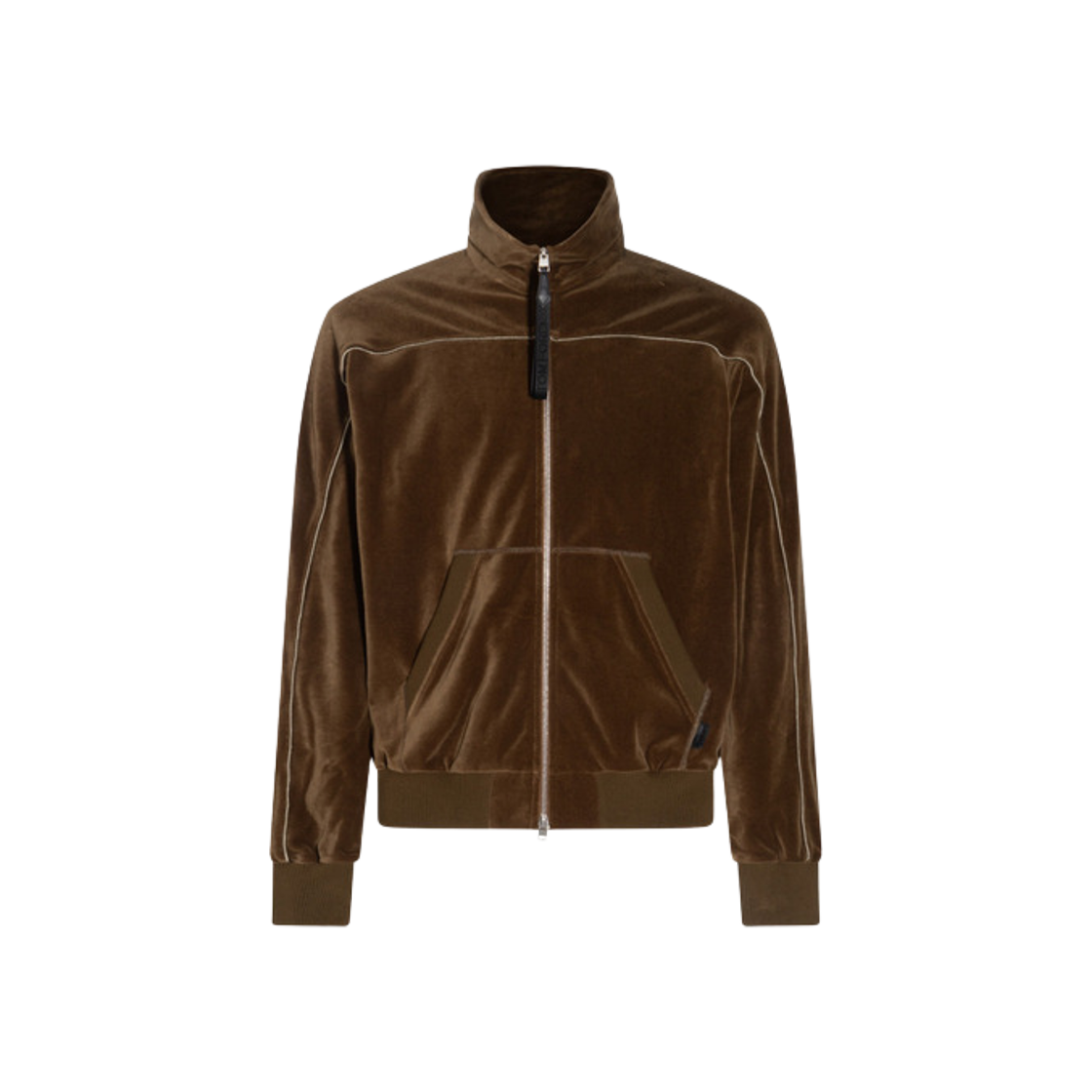 JZL017-JMC009S23-FG819 Tom Ford High Neck Cotton Jacket Olive Green