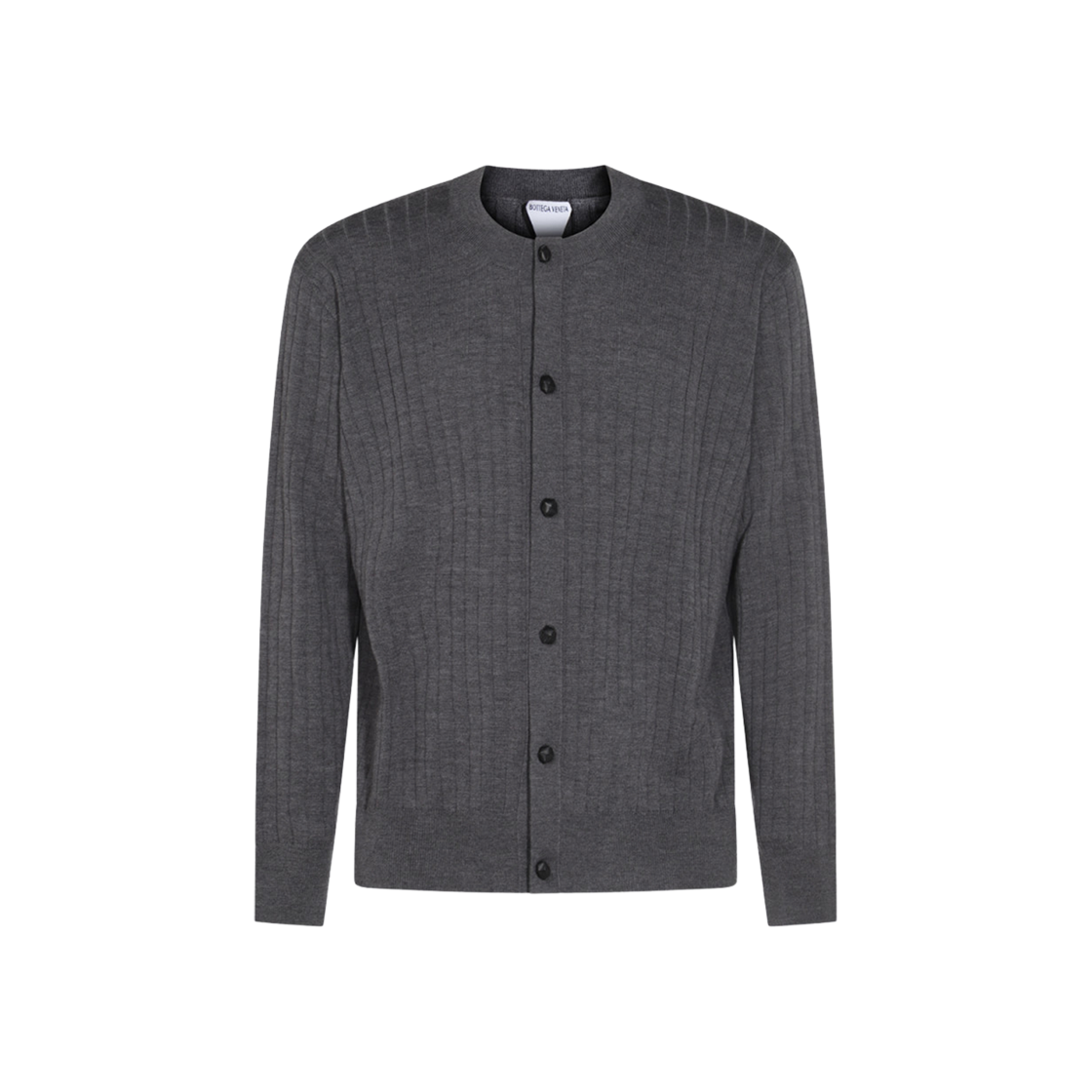838111V5L701370 Bottega Veneta Crewneck Cardigan Anthracite