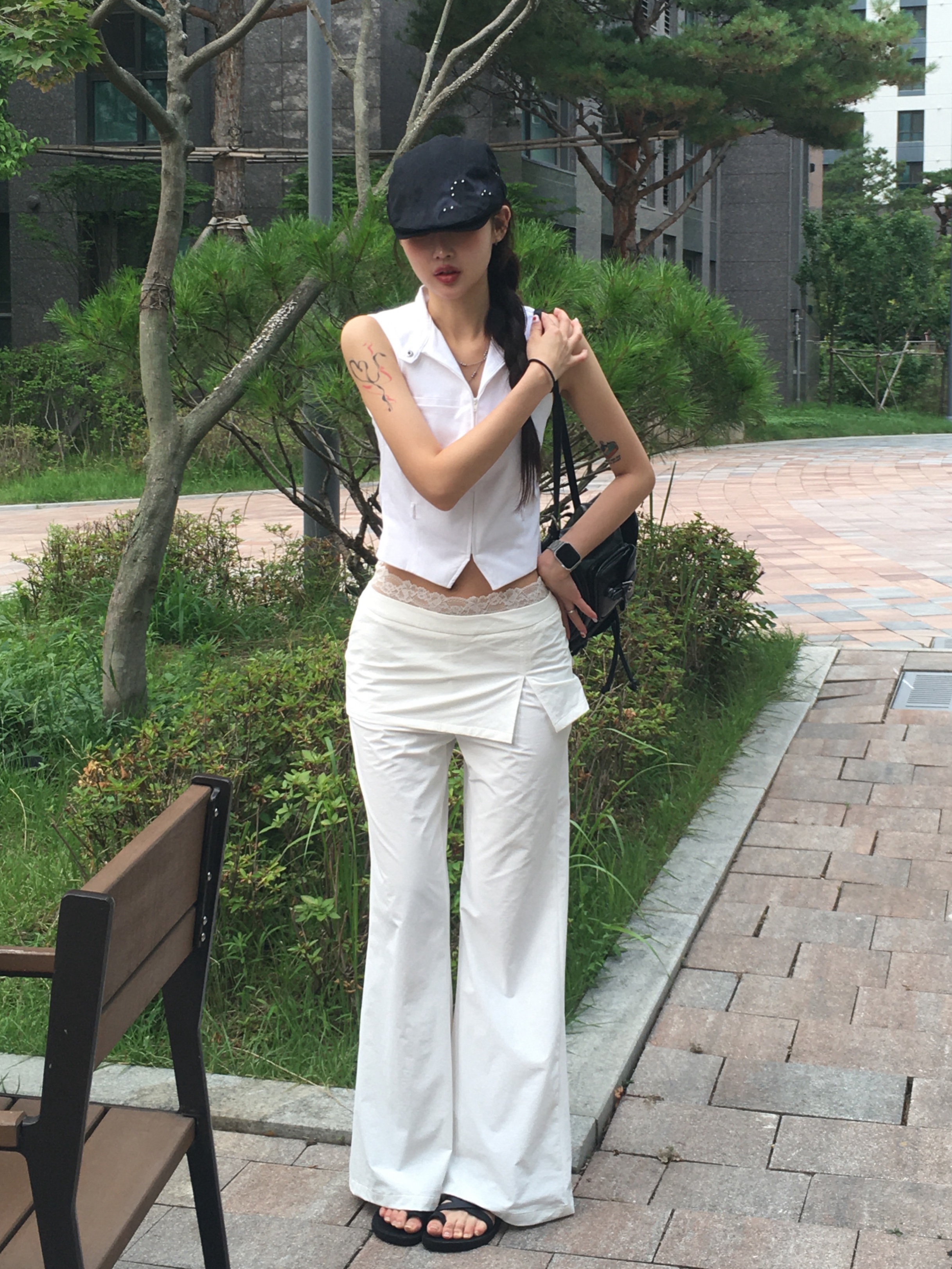 Jerusalem Sandals No.8 The Good Shepherd Black 착용 스타일 - 3