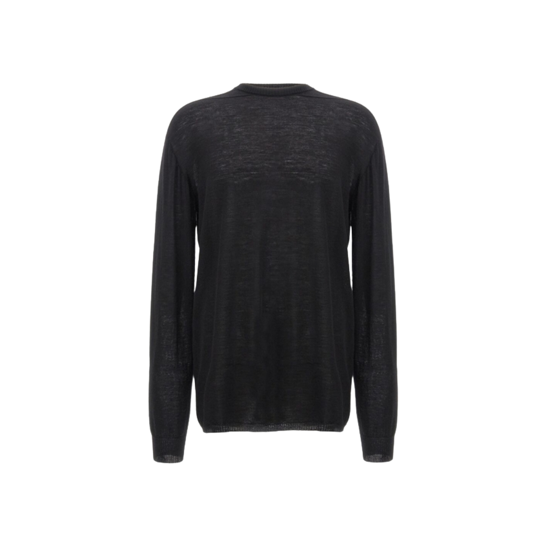 RU01E5627-M-09 Rick Owens Crewneck Oversized Level Sweater Black