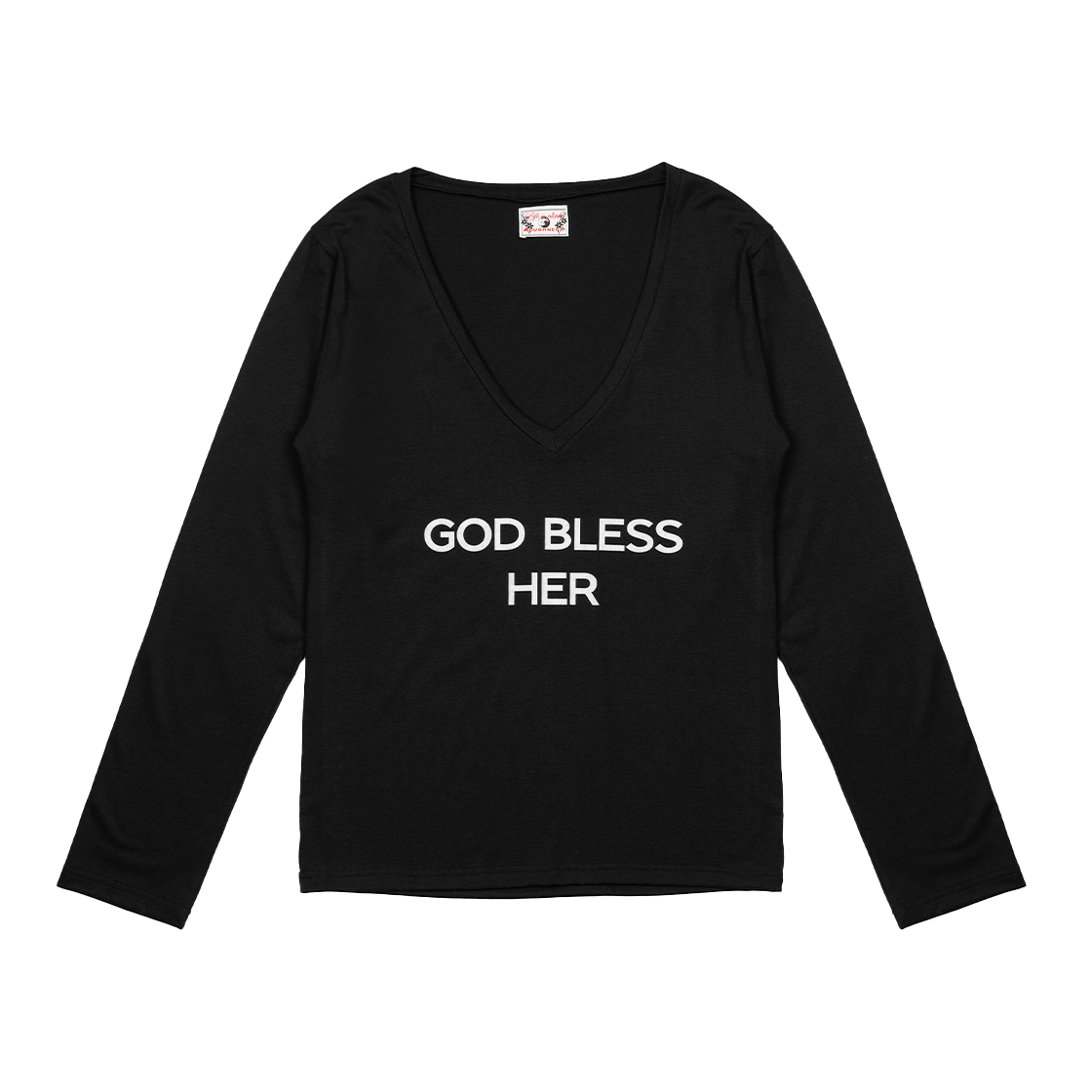 러프넥 블레스 롱 티셔츠 블랙(Roughneck Bless Long T-Shirt Black)